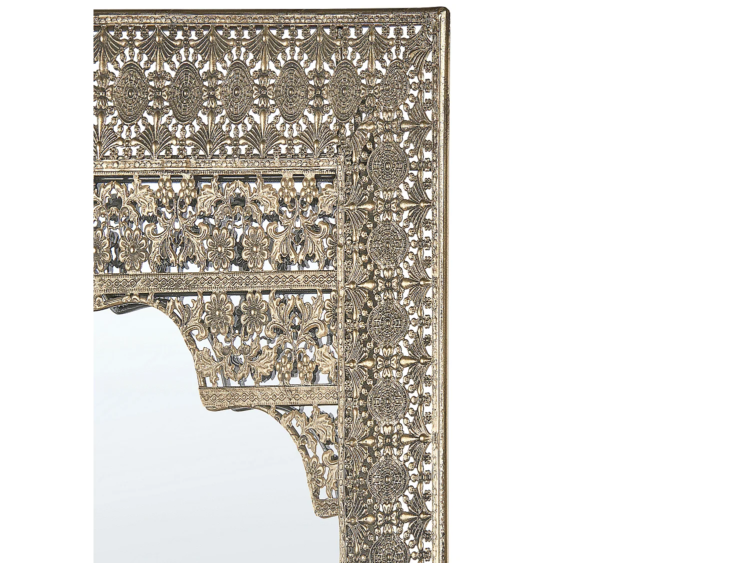 Miroir PALI 60 cm 90 cm Métal Doré