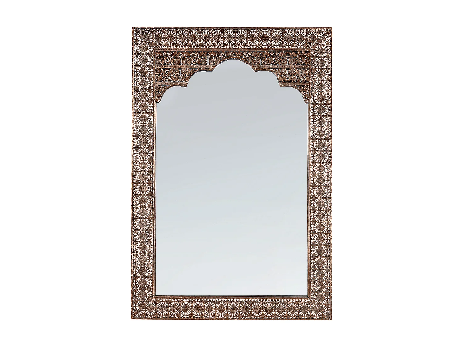 Miroir PALI 60 cm 90 cm Métal Cuivré