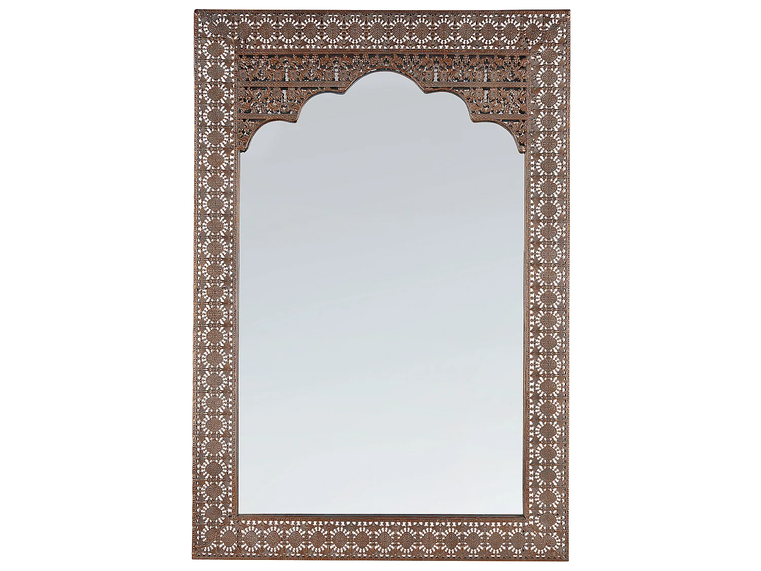 Wall Mirror PALI 60 cm 90 cm Metal Copper