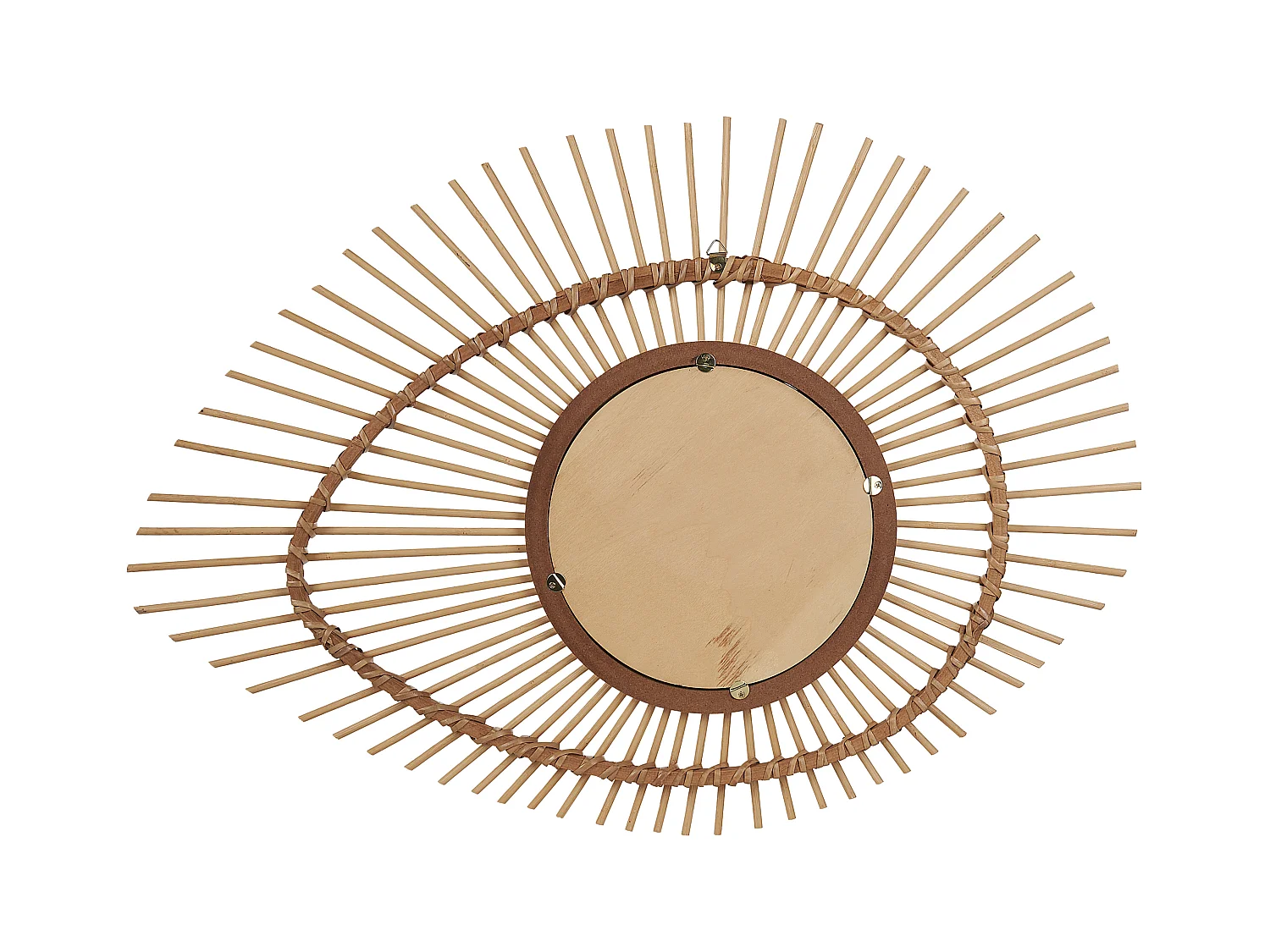 Wandspiegel BARIO 63 cm 45 cm Bamboehout Natuurlijk