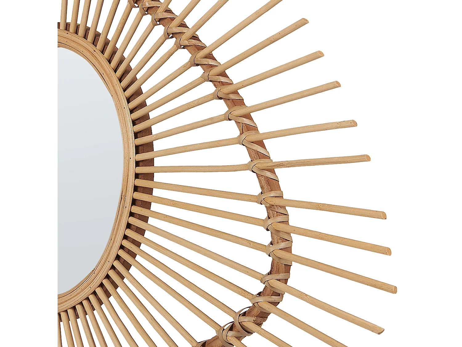 Espejo BARIO 63 cm 45 cm Madera de bambú Natural