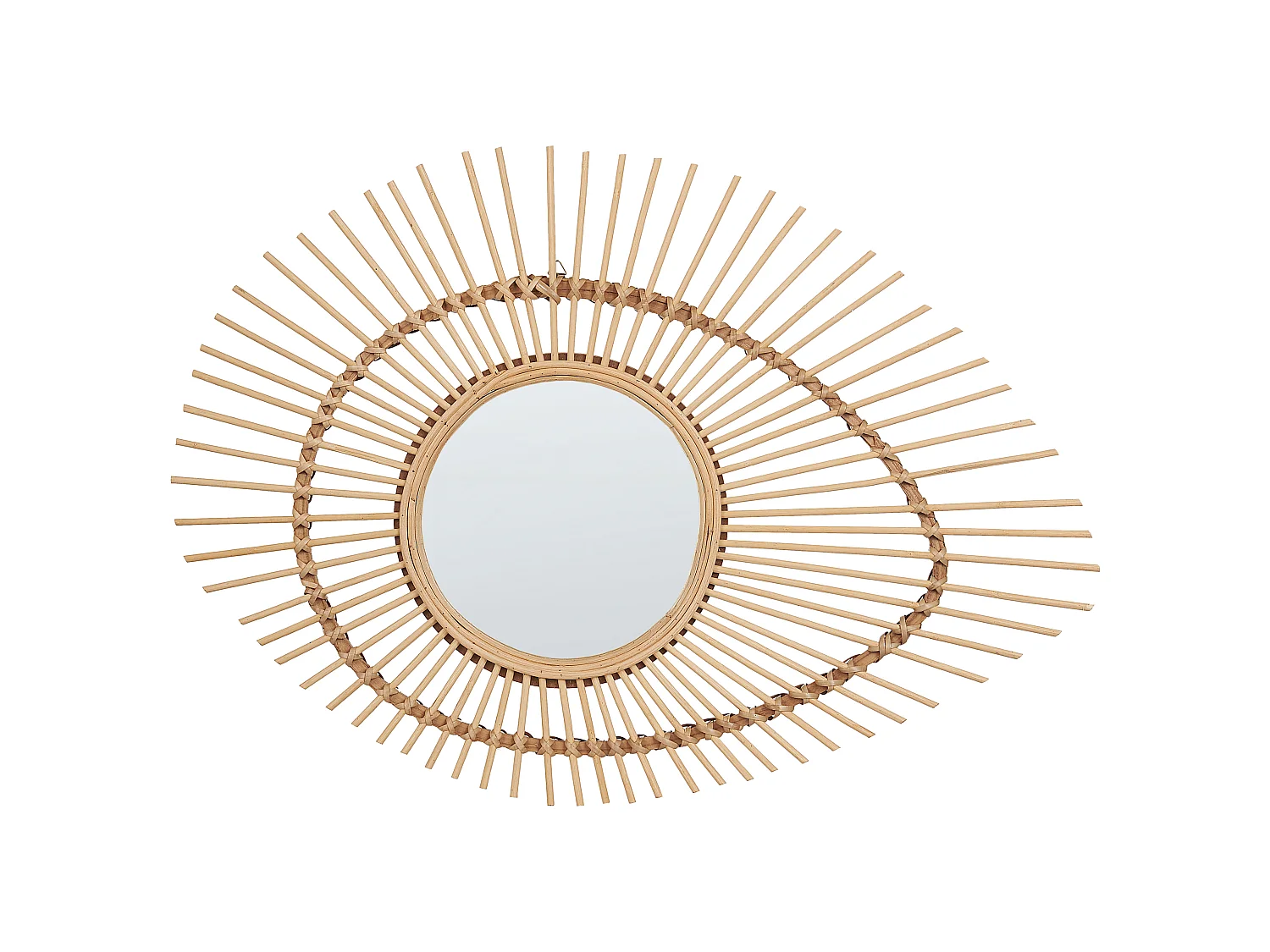 Miroir BARIO 63 cm 45 cm Bambou Naturel