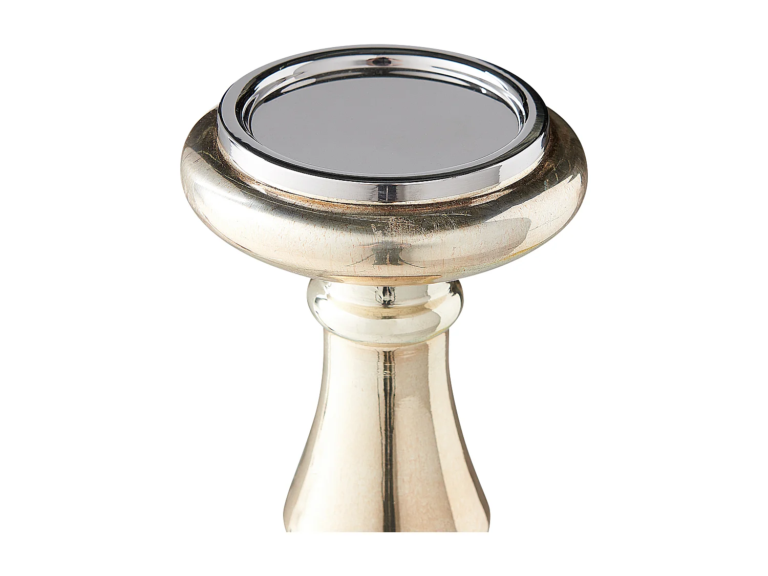 Set van 2 kaarshouders IMARTI Glas 30 cm Goud