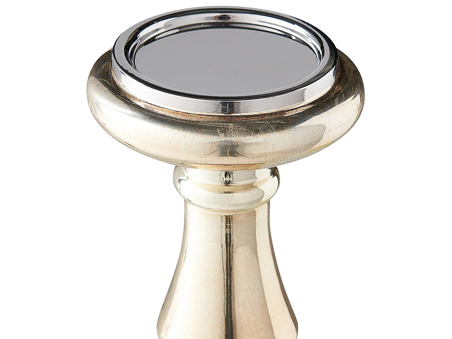 Lot de 2 bougeoirs IMARTI Verre 30 cm Doré