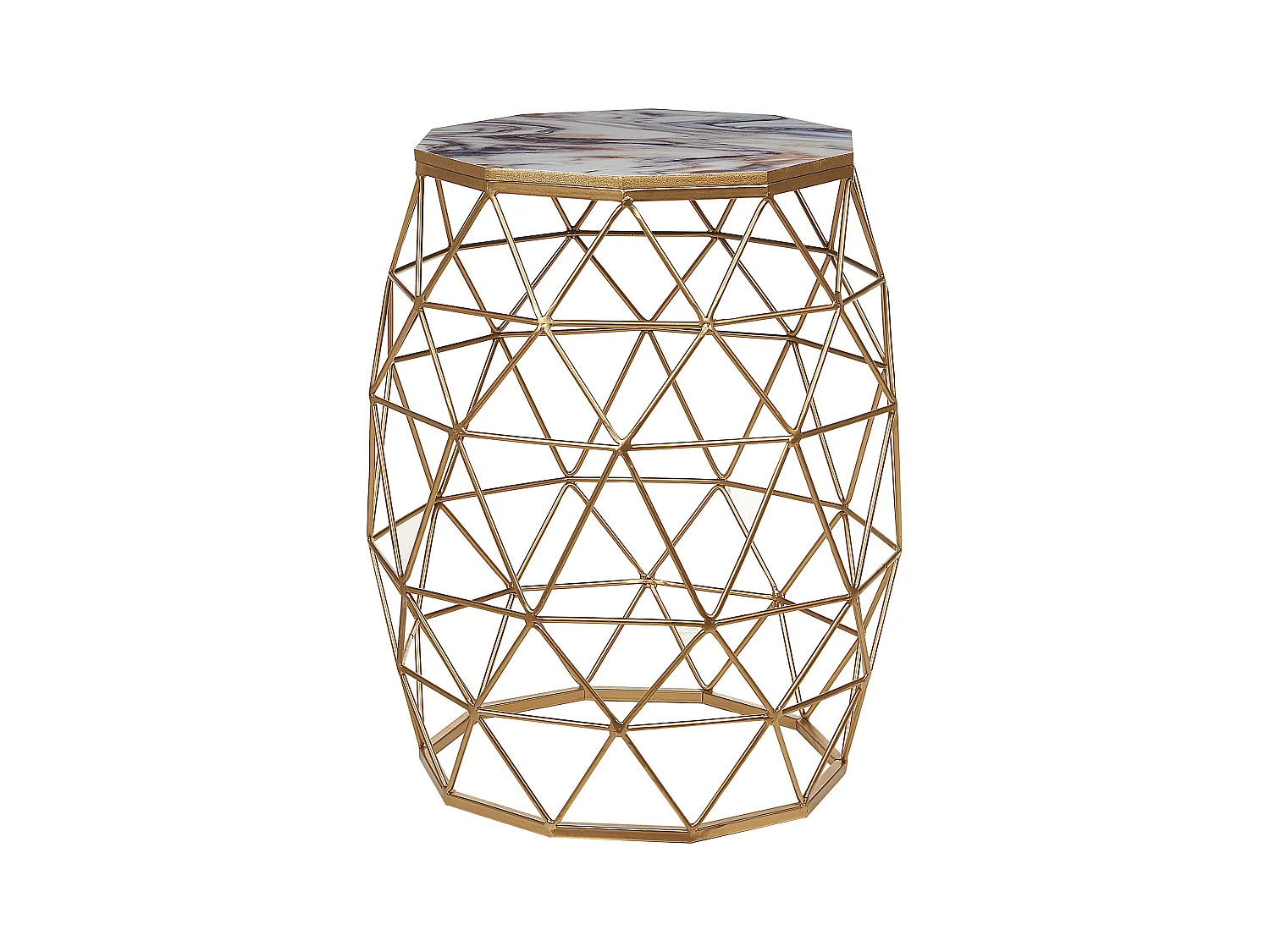 Stolik pomocniczy HALSEY Złoty