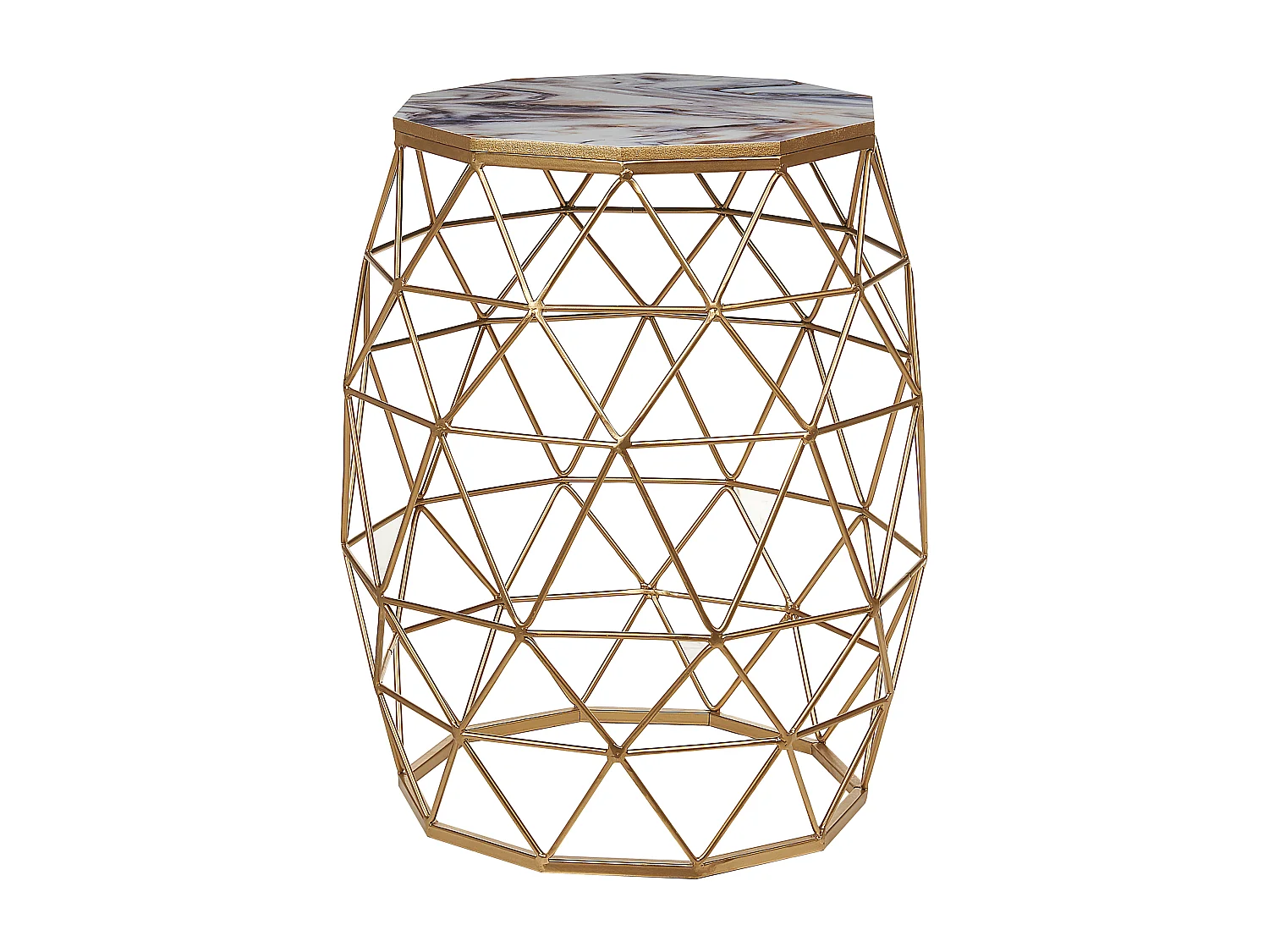 Table d'appoint HALSEY Doré