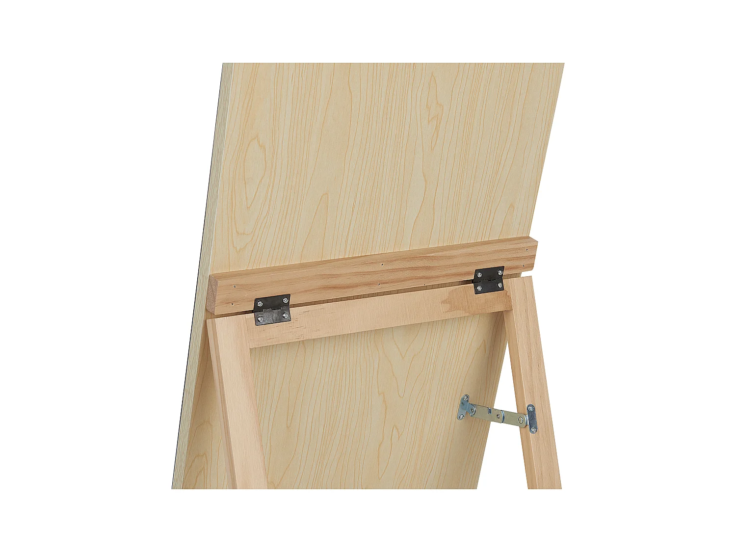 Miroir sur pied avec étagère CHERBOURG 150 cm Bois de pin Marron clair