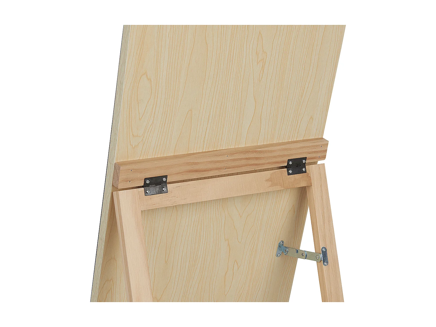 Miroir sur pied avec étagère CHERBOURG 150 cm Bois de pin Marron clair