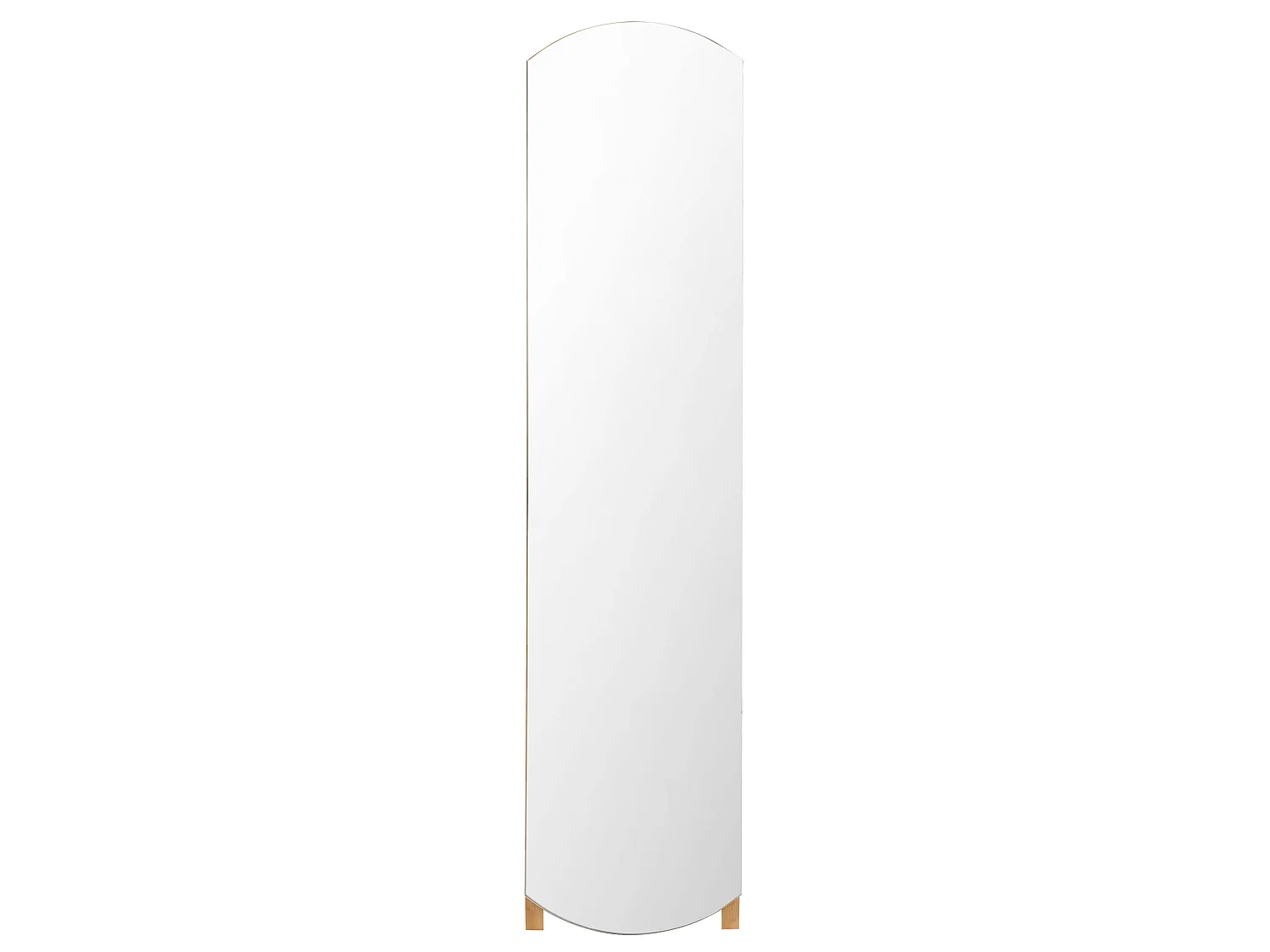 Staande spiegel met schap CHERBOURG 150 cm Hout Lichtbruin