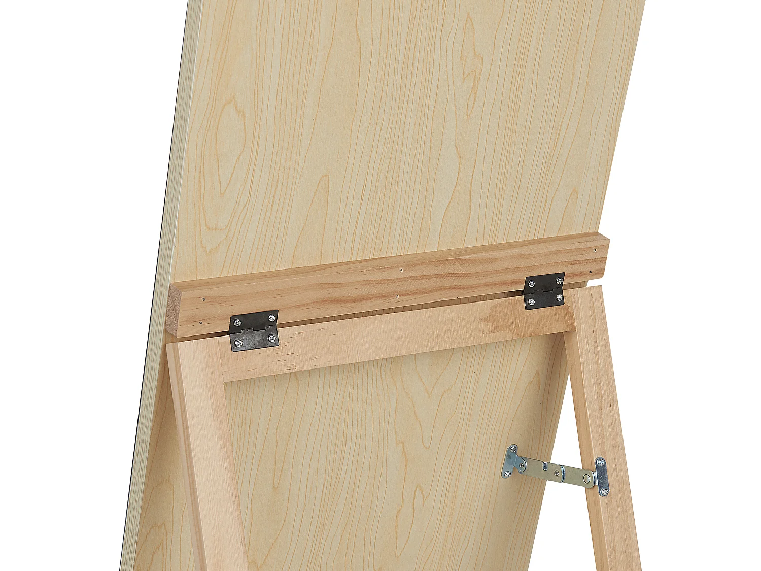 Staande spiegel met schap CHERBOURG 150 cm Hout Lichtbruin