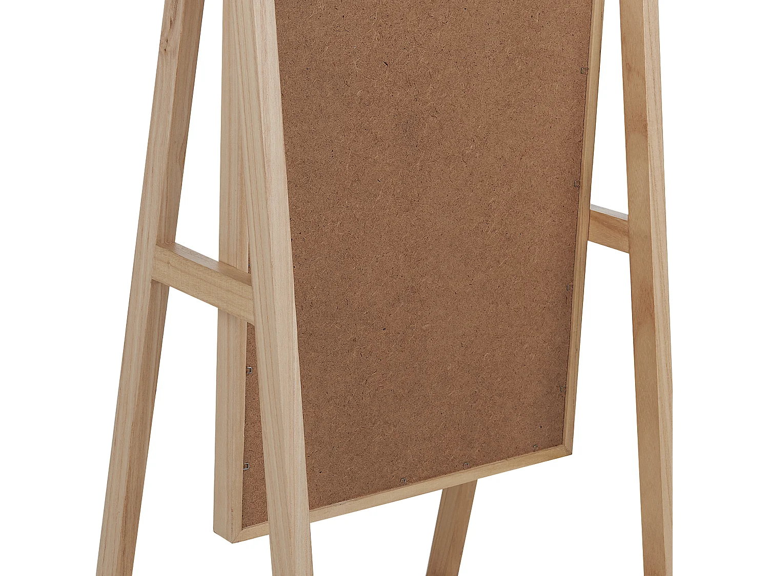 Standspiegel mit Rahmen Regal Holz hellbraun 39x170 cm kippbar Rustikal Chambery