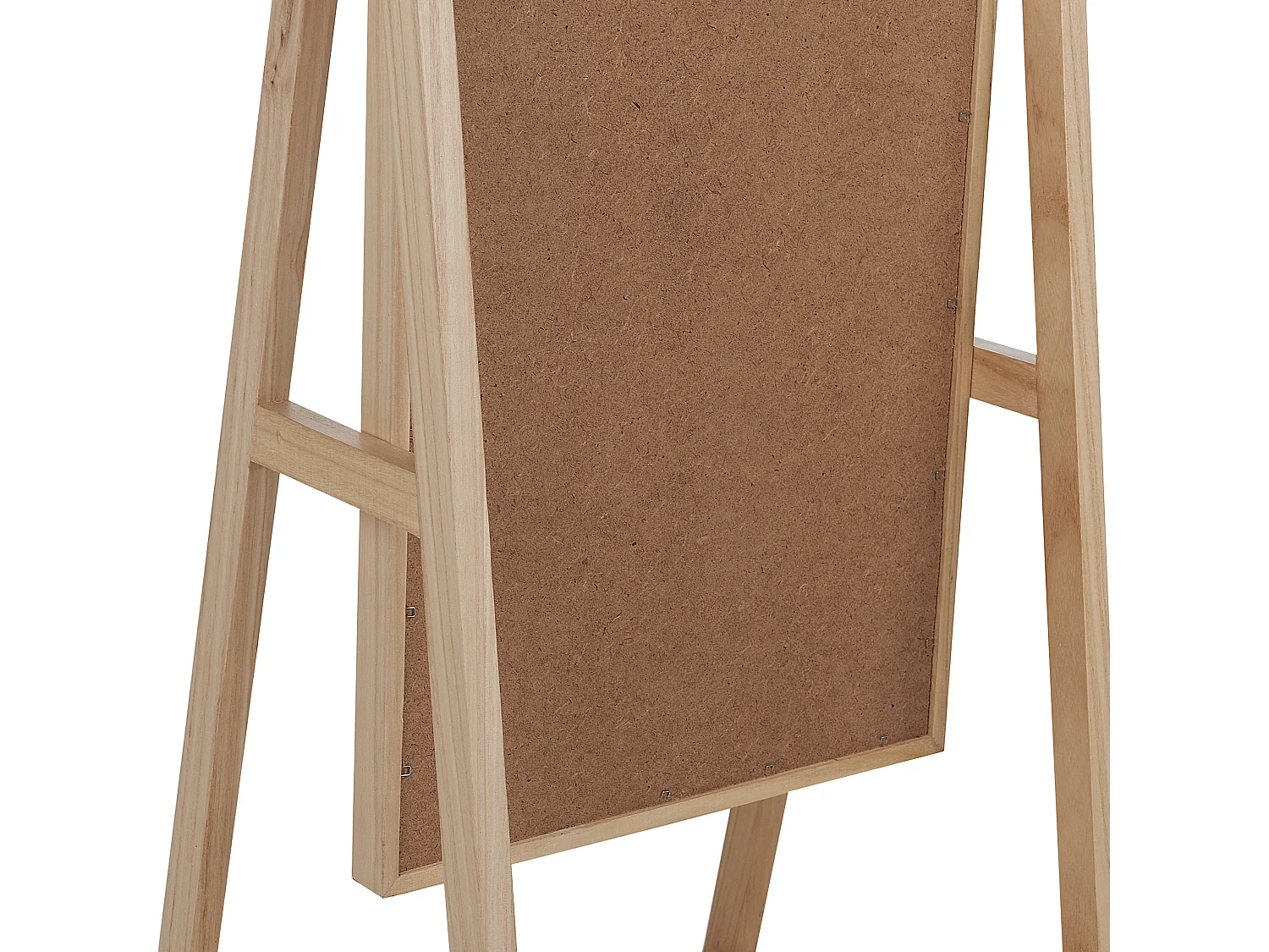 Staande spiegel met schap CHAMBERY 170 cm Hout Lichtbruin