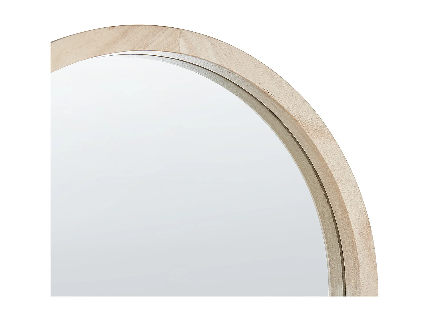 Staande spiegel met schap CHAMBERY 170 cm Hout Lichtbruin