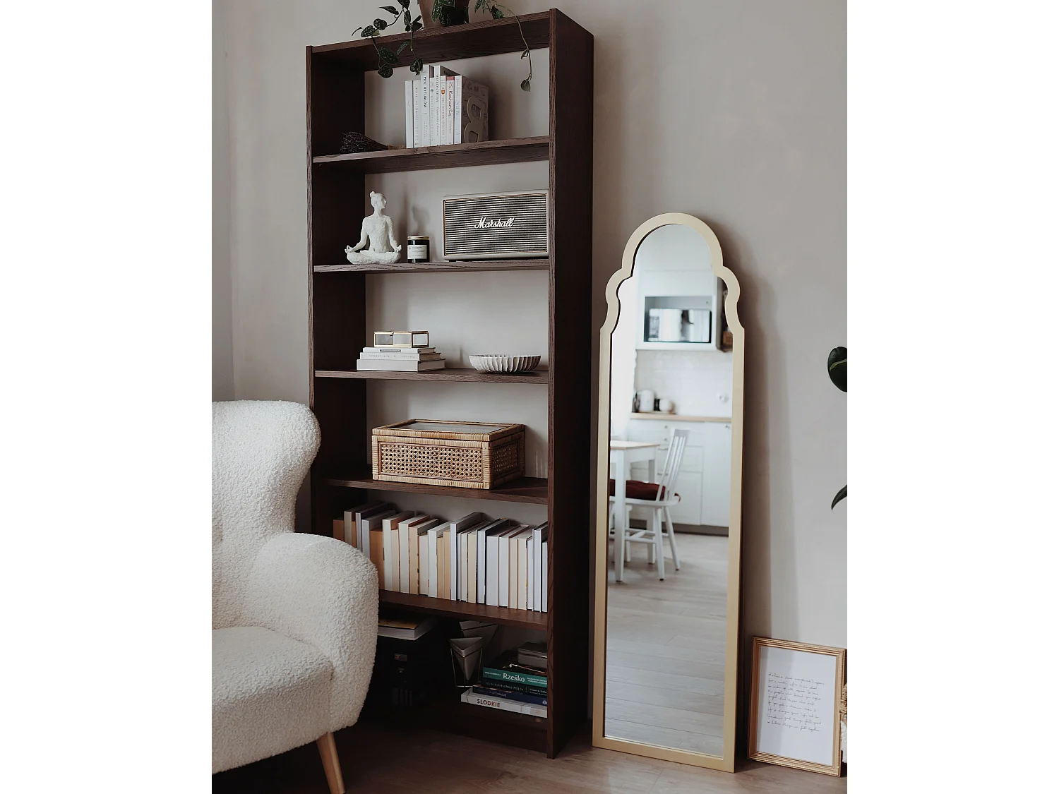 Standspiegel CHATILLON 150 cm Gold