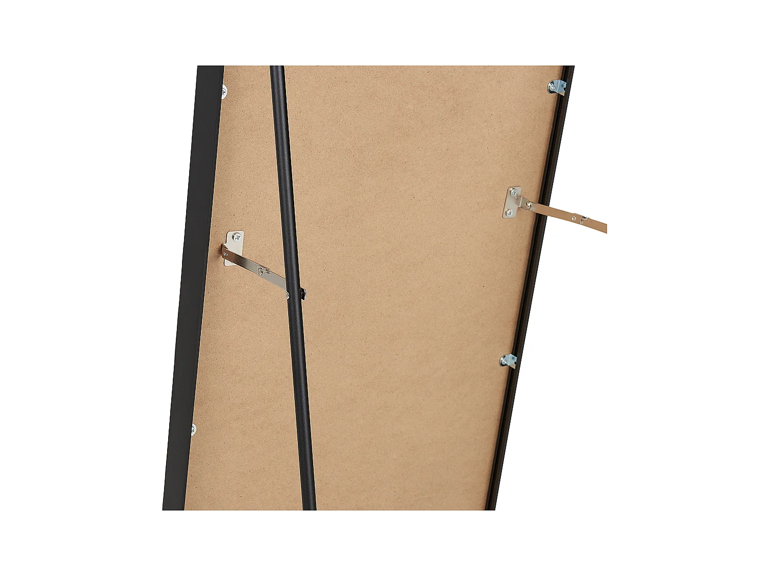 Staande spiegel BAGNOLET 150 cm Metaal Zwart