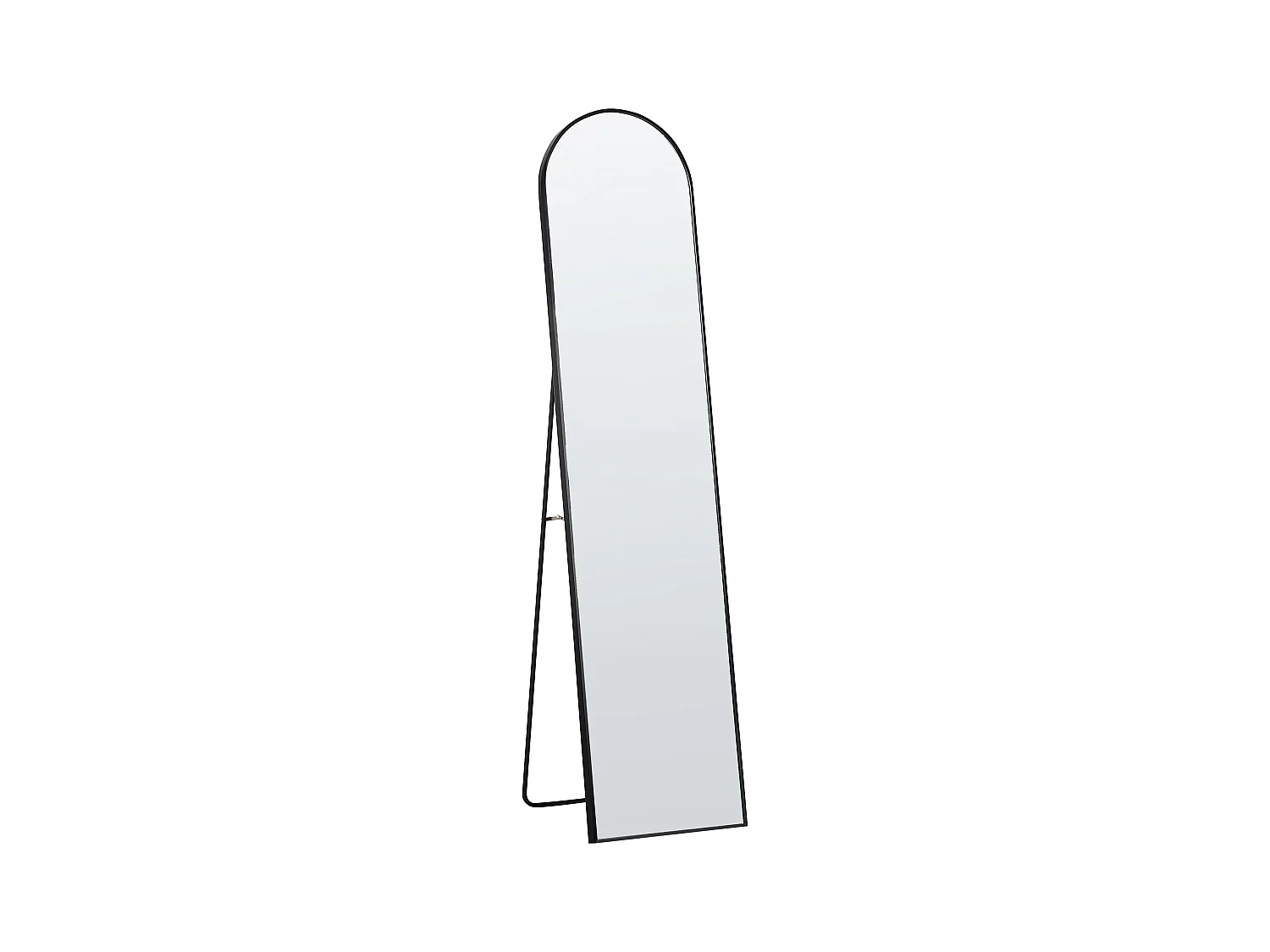 Staande spiegel BAGNOLET 150 cm Metaal Zwart