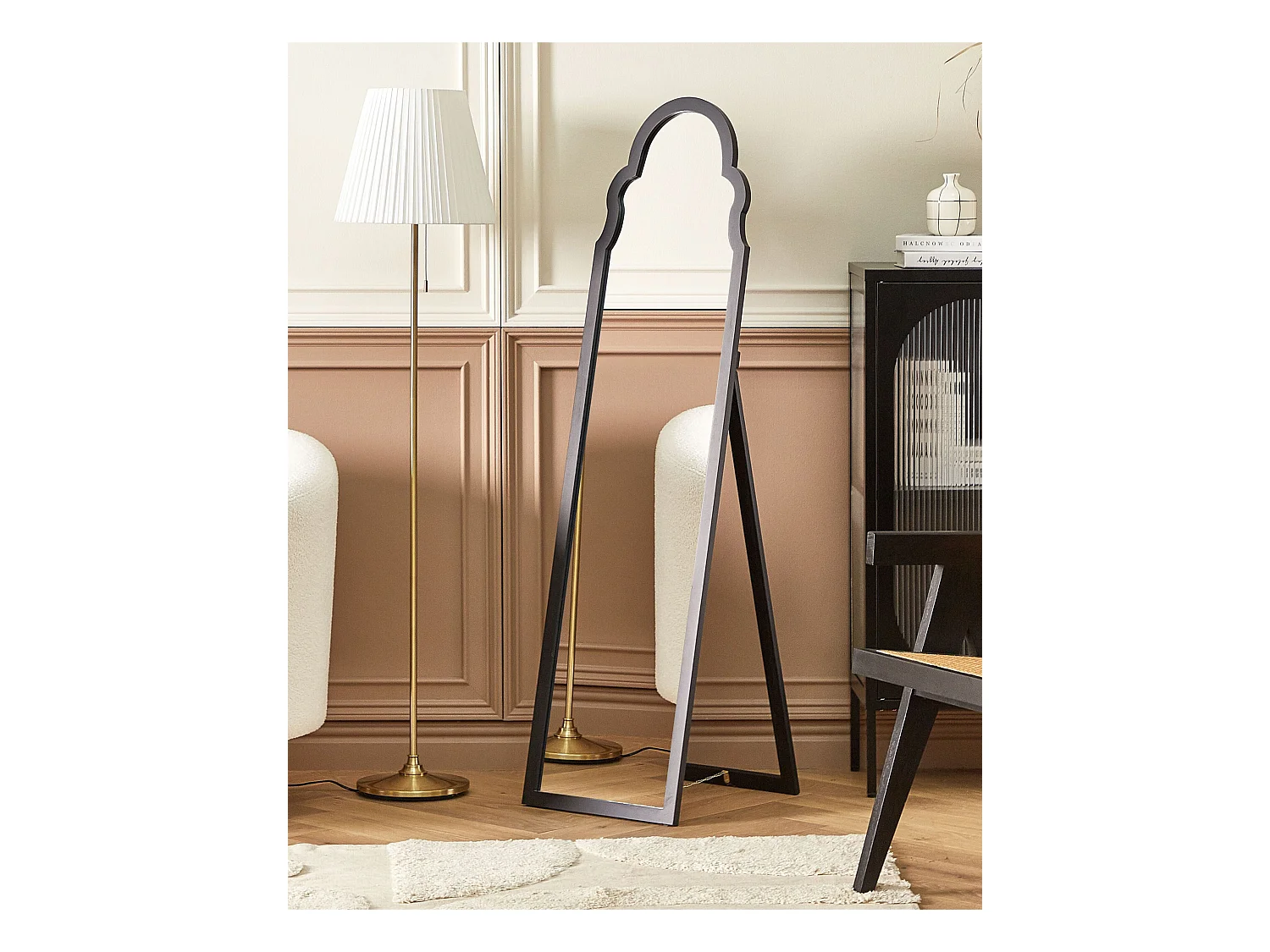 Espelho de pé CHATILLON 150 cm Preto