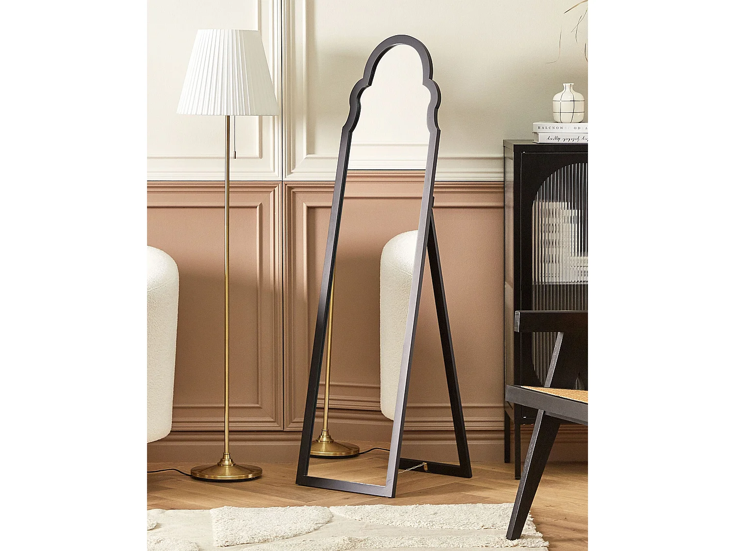 Miroir sur pied CHATILLON 150 cm Noir