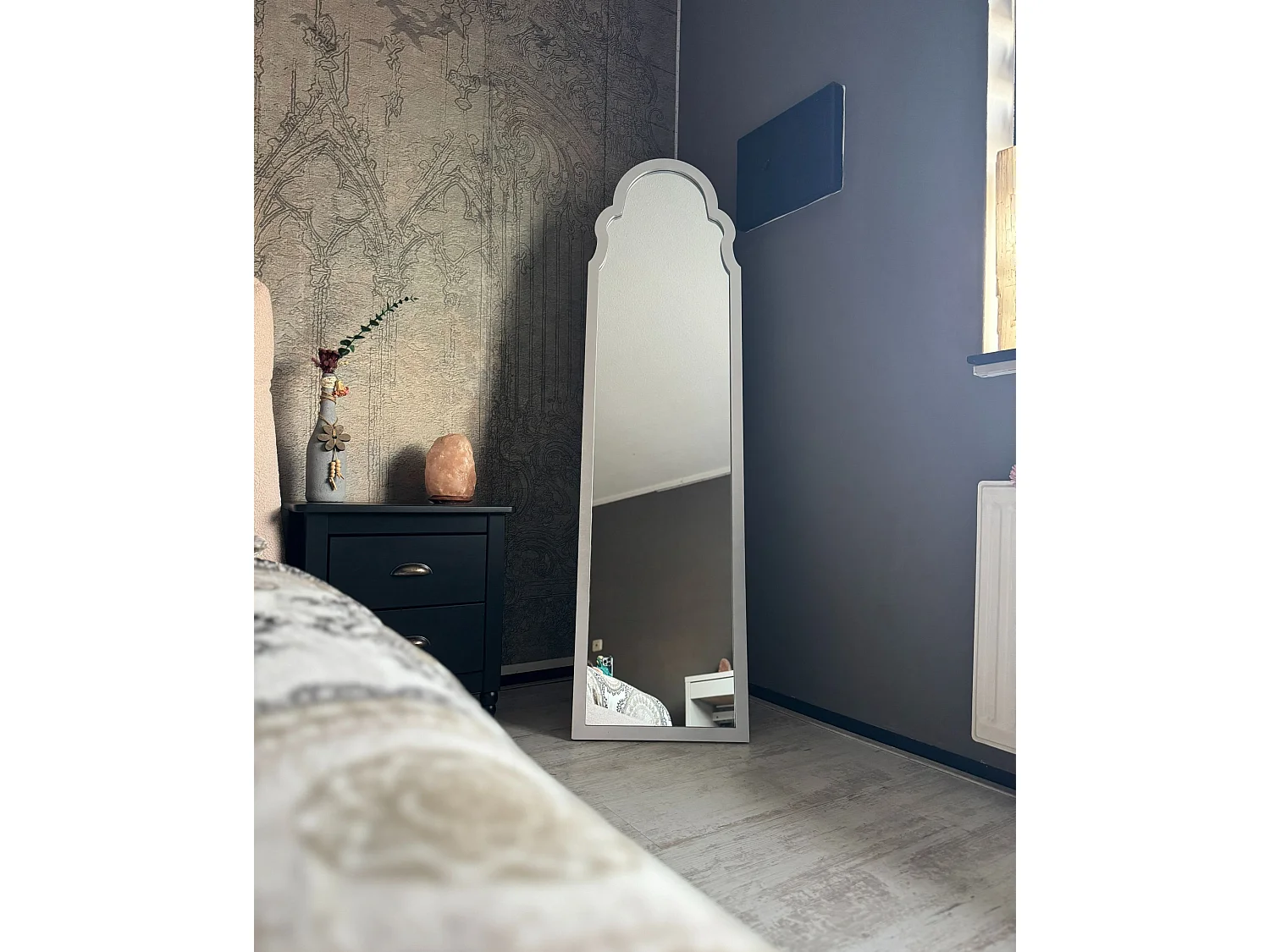Standspiegel CHATILLON 150 cm Silber