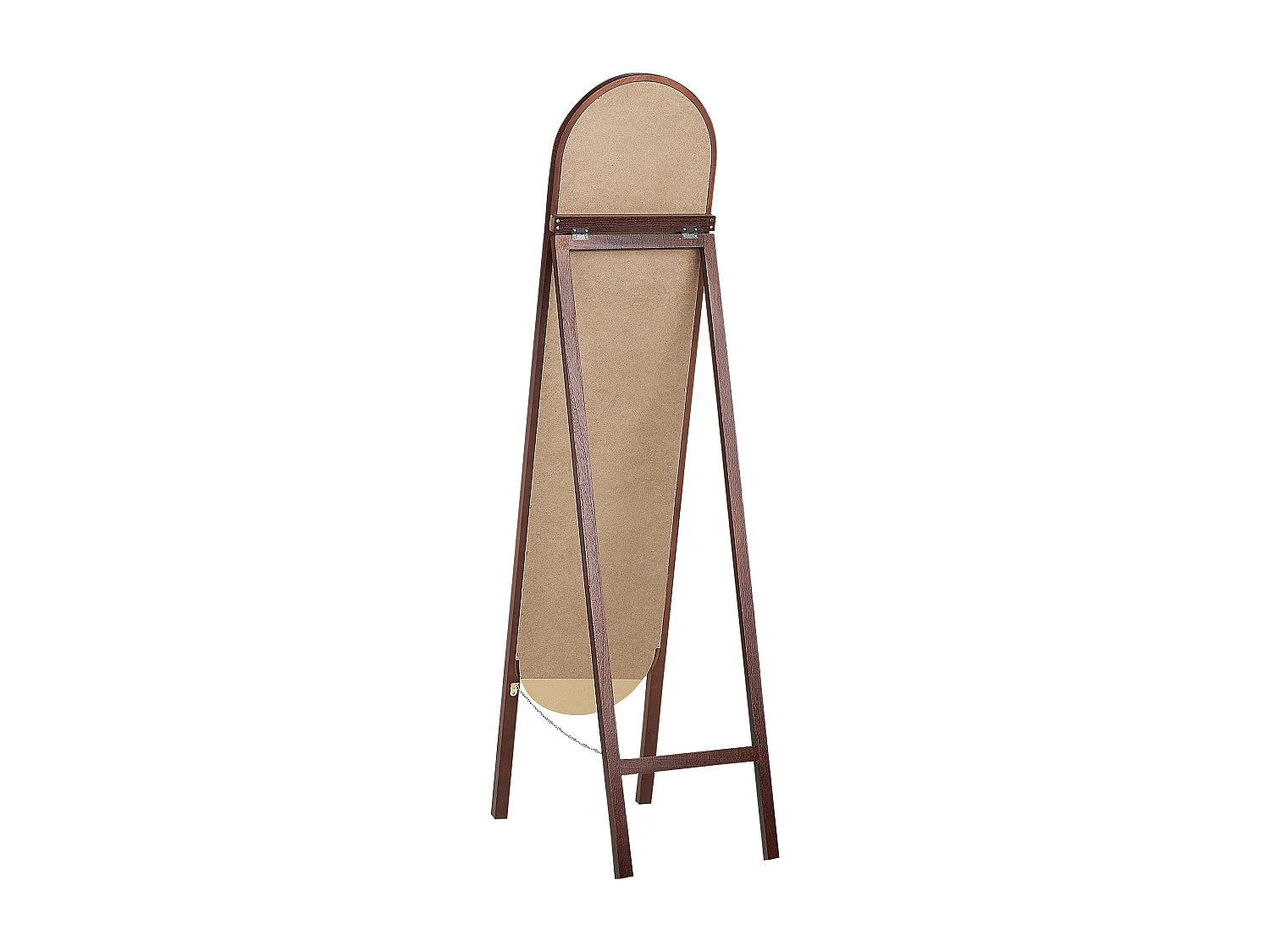 Miroir sur pied CHELLES 150 cm Bois de paulownia Marron foncé