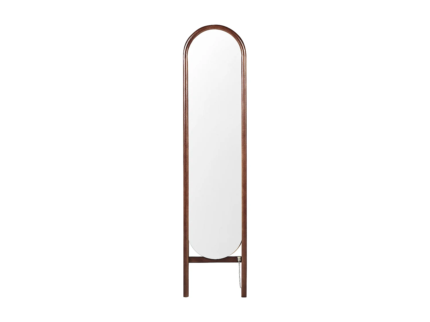 Miroir sur pied CHELLES 150 cm Bois de paulownia Marron foncé
