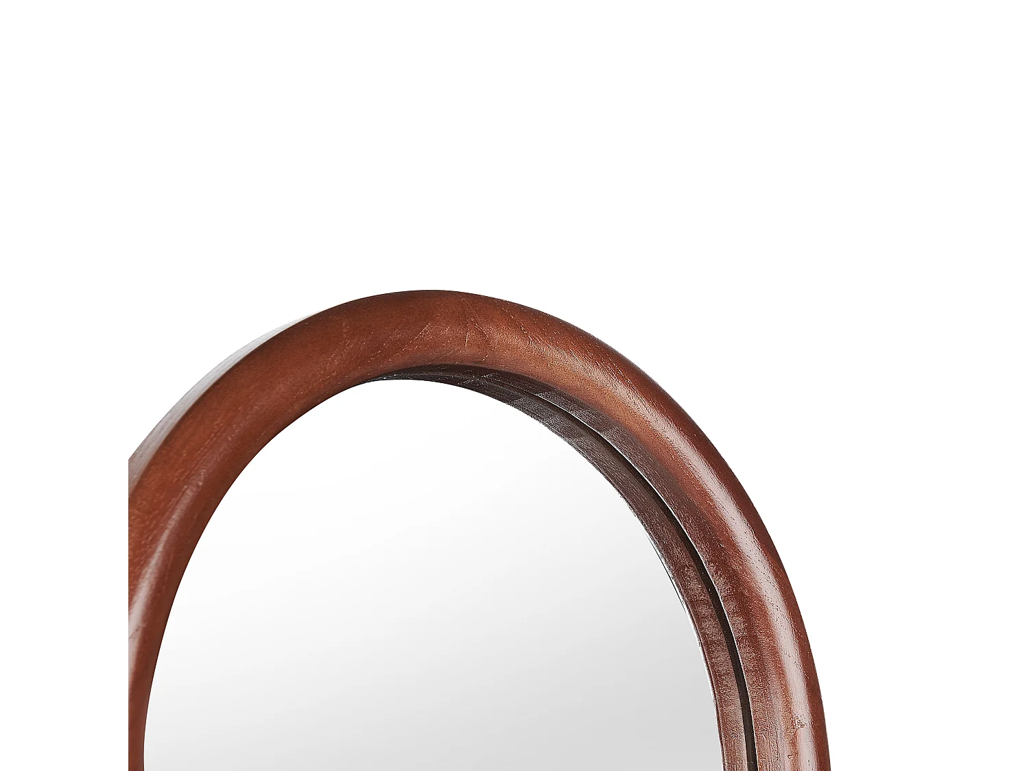 Miroir sur pied CHELLES 150 cm Bois de paulownia Marron foncé