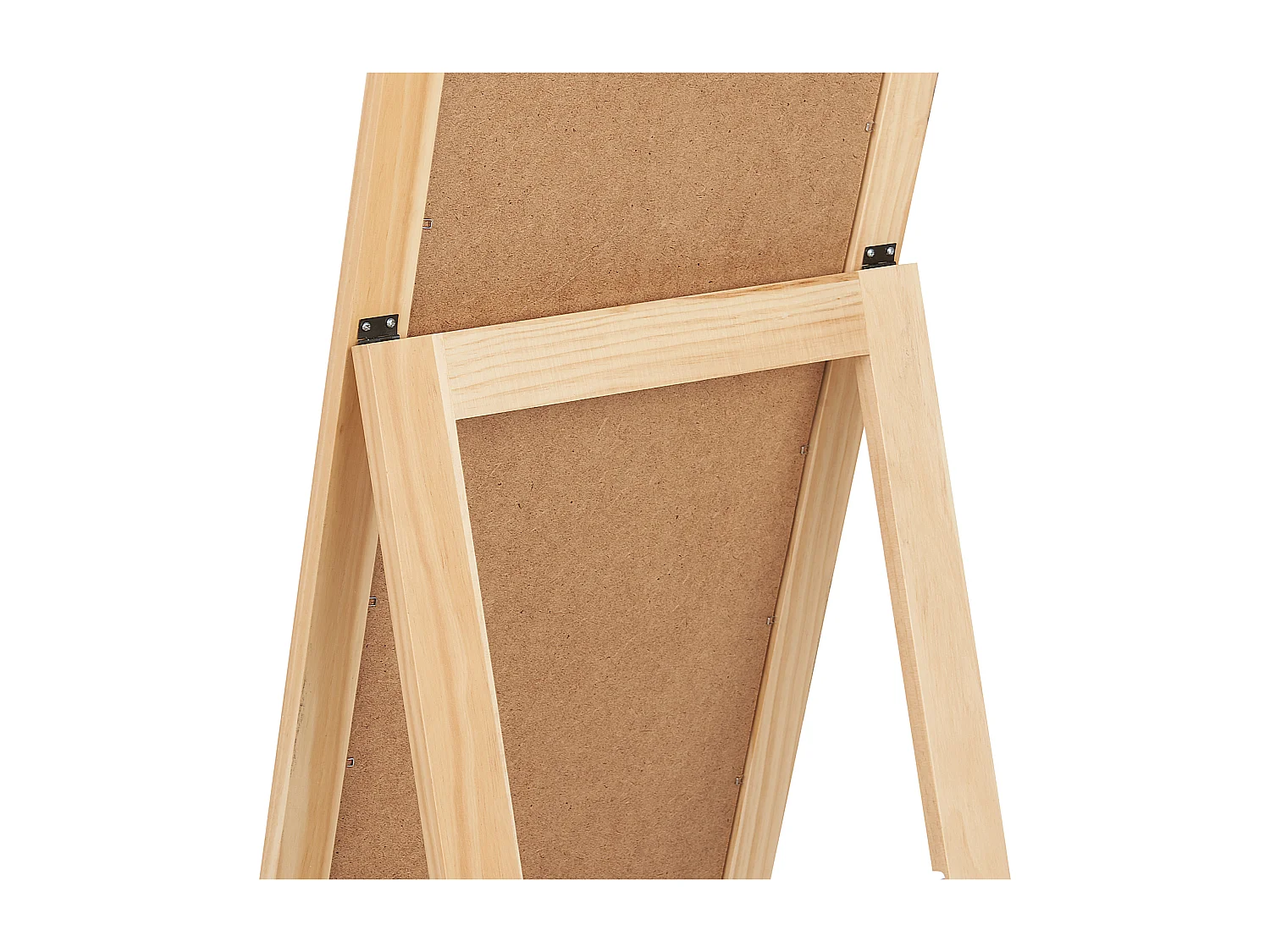 Staande spiegel met schap LUISANT 145 cm Hout Lichtbruin