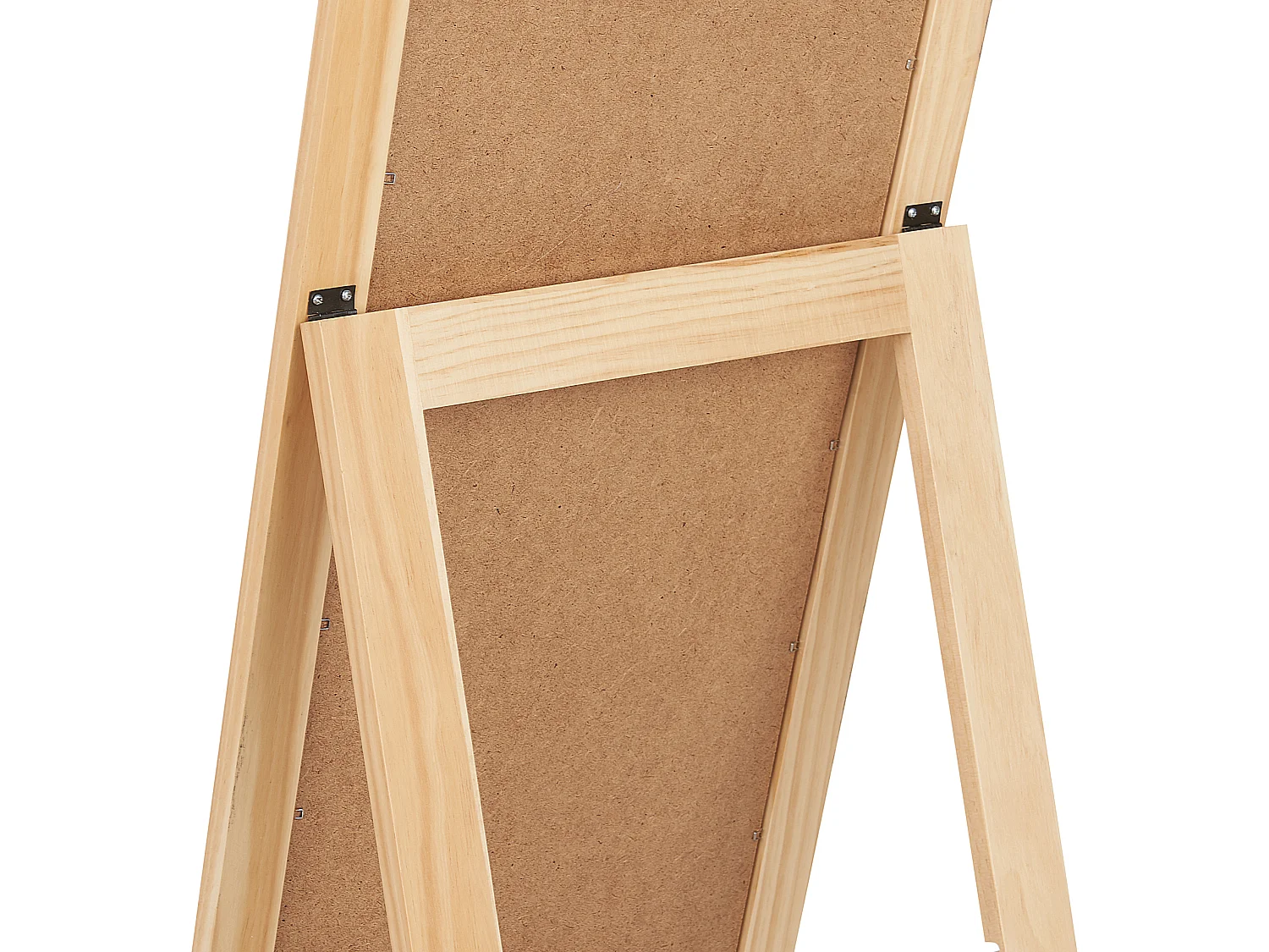 Miroir sur pied avec étagère LUISANT 145 cm Bois Marron clair