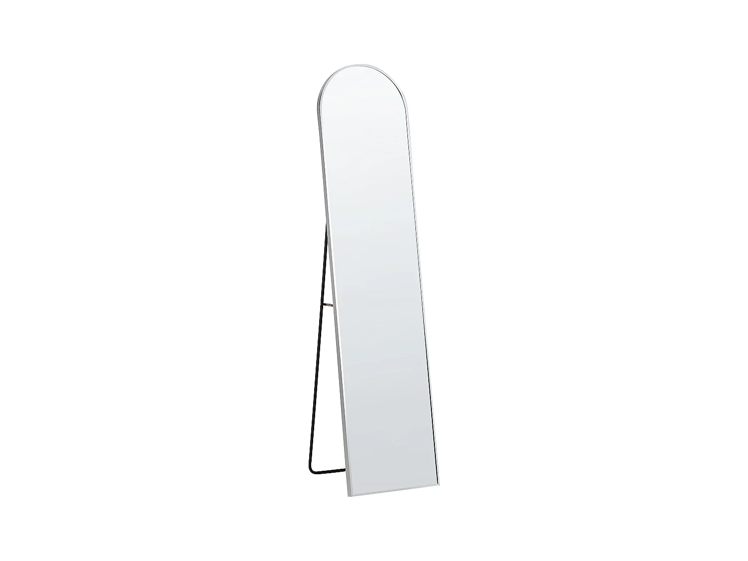 Miroir sur pied BAGNOLET 150 cm Métal Argenté