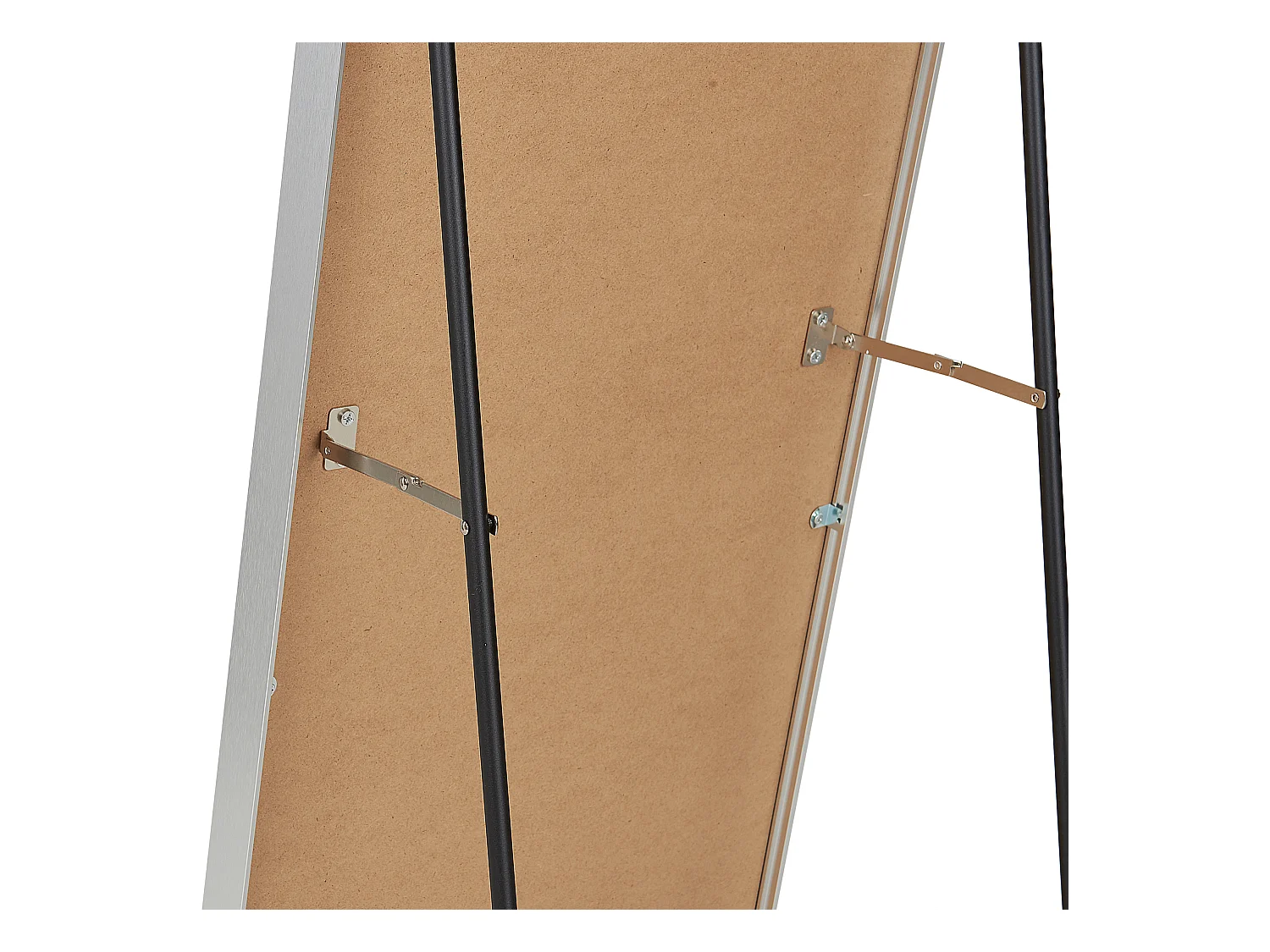 Miroir sur pied BAGNOLET 150 cm Métal Argenté