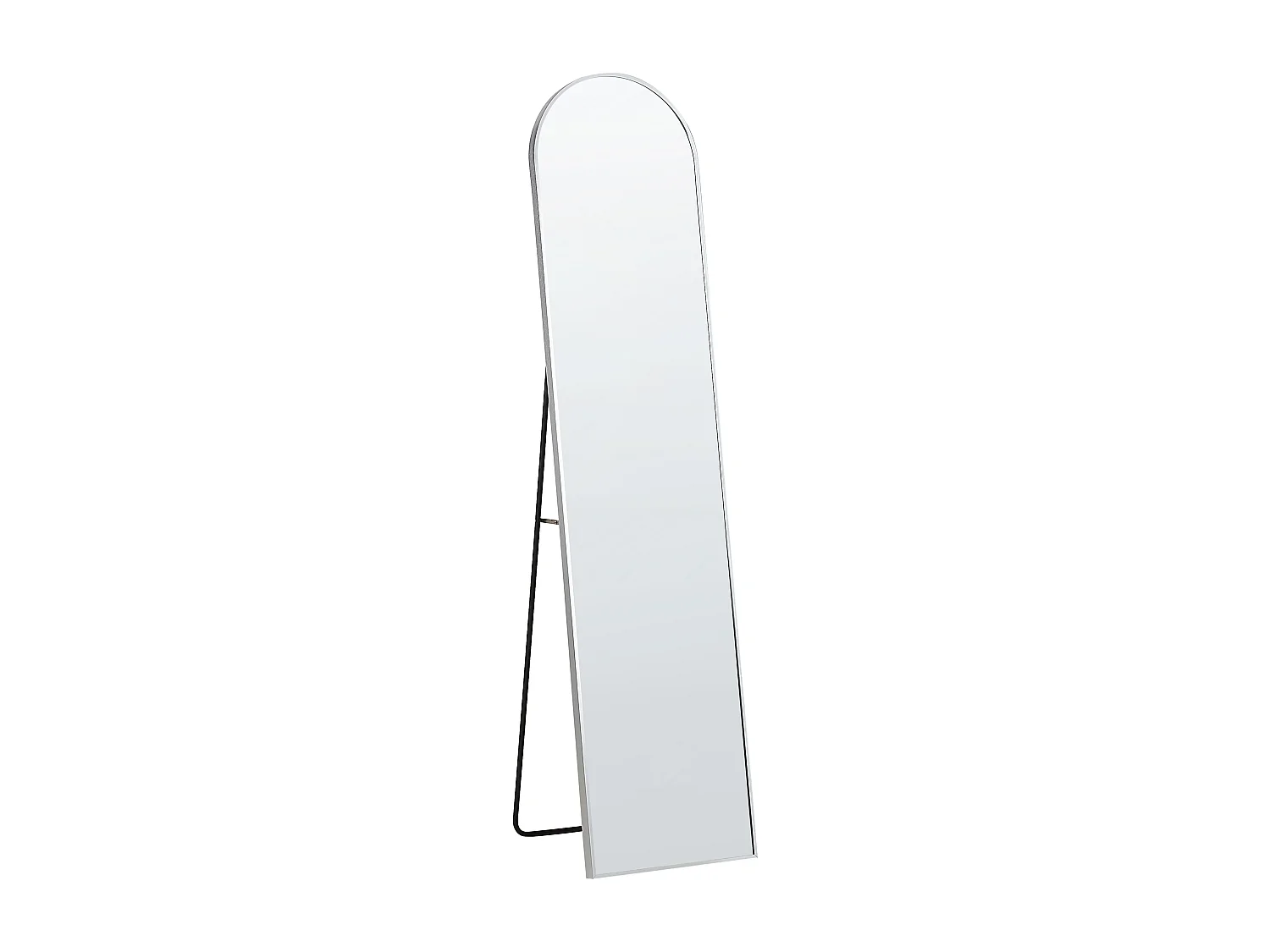 Miroir sur pied BAGNOLET 150 cm Métal Argenté