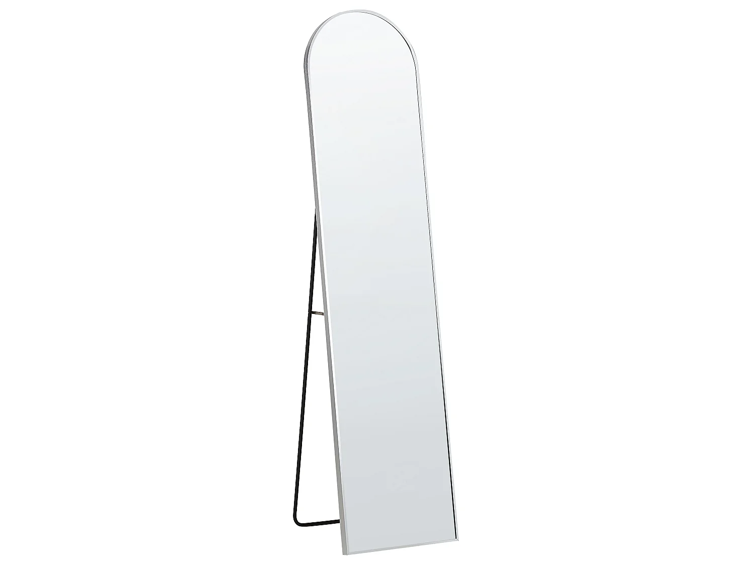 Miroir sur pied BAGNOLET 150 cm Métal Argenté