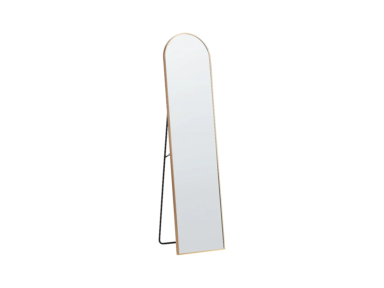 Miroir sur pied BAGNOLET 150 cm Métal Doré