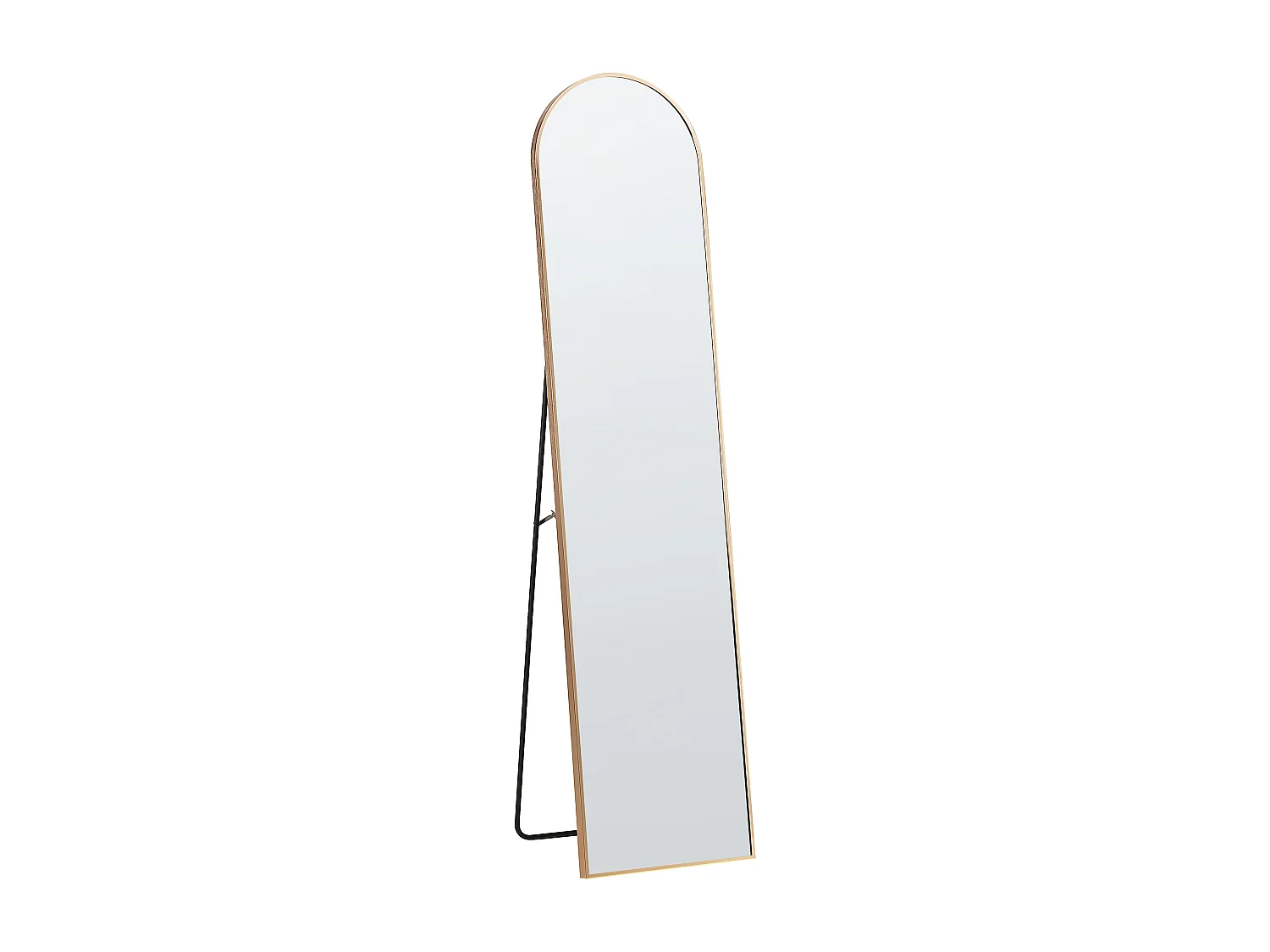 Miroir sur pied BAGNOLET 150 cm Métal Doré