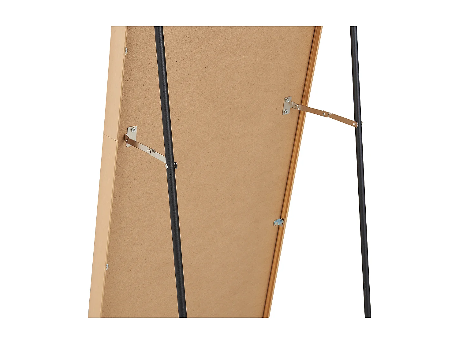 Miroir sur pied BAGNOLET 150 cm Métal Doré