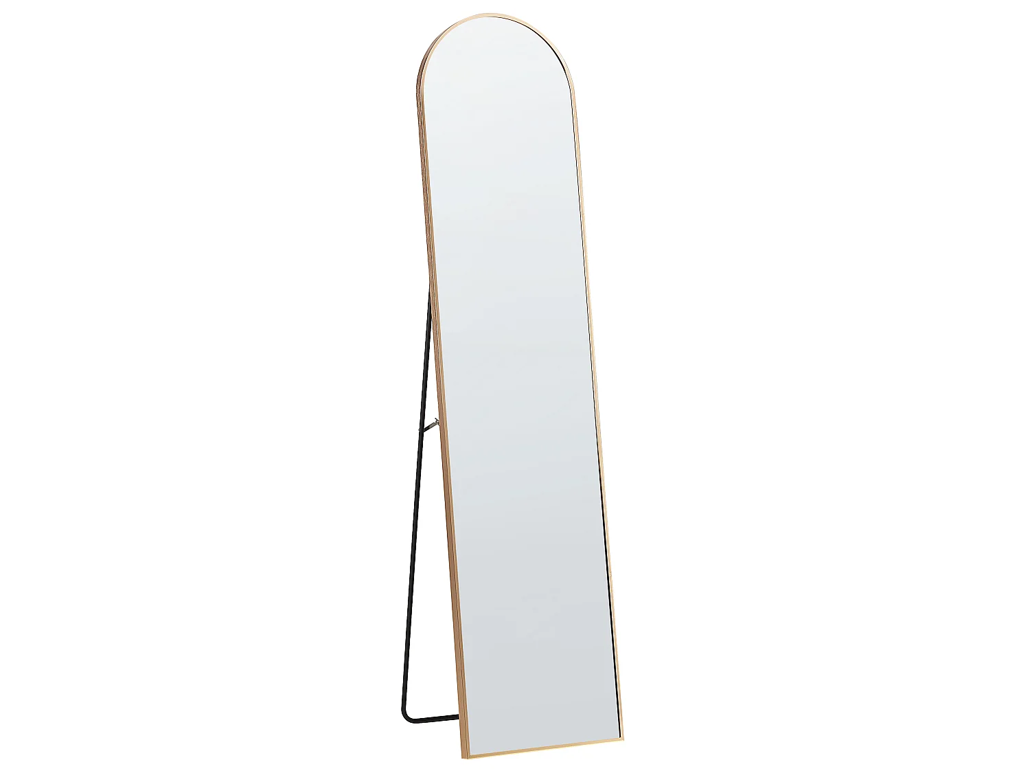 Miroir sur pied BAGNOLET 150 cm Métal Doré