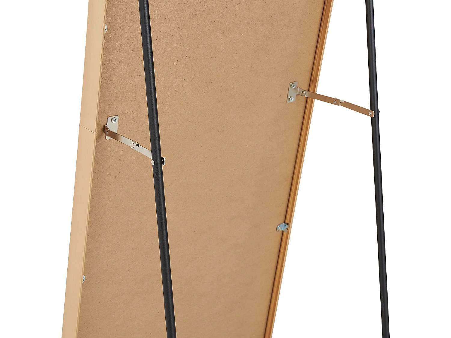 Miroir sur pied BAGNOLET 150 cm Métal Doré