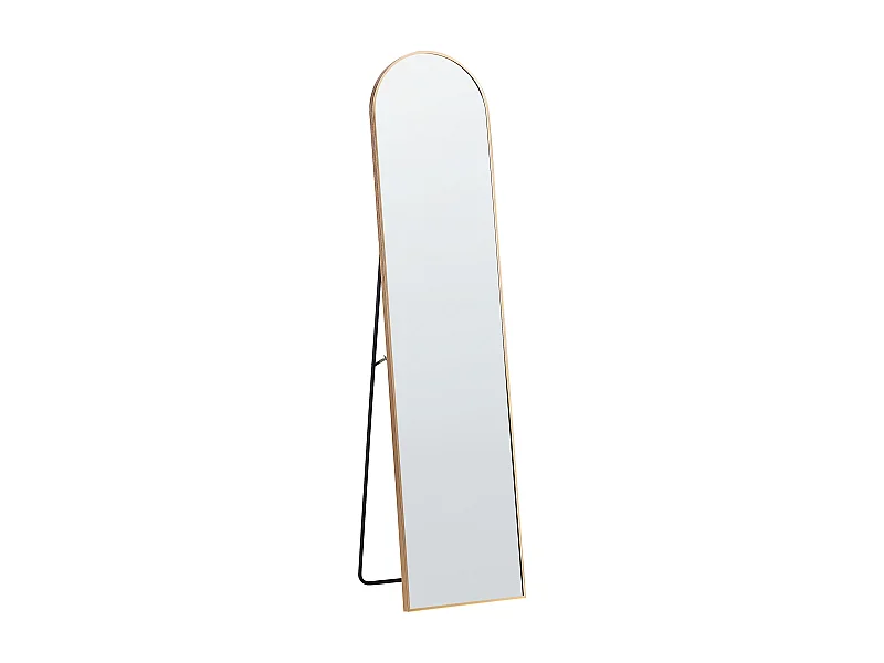 Miroir sur pied BAGNOLET 150 cm Métal Doré