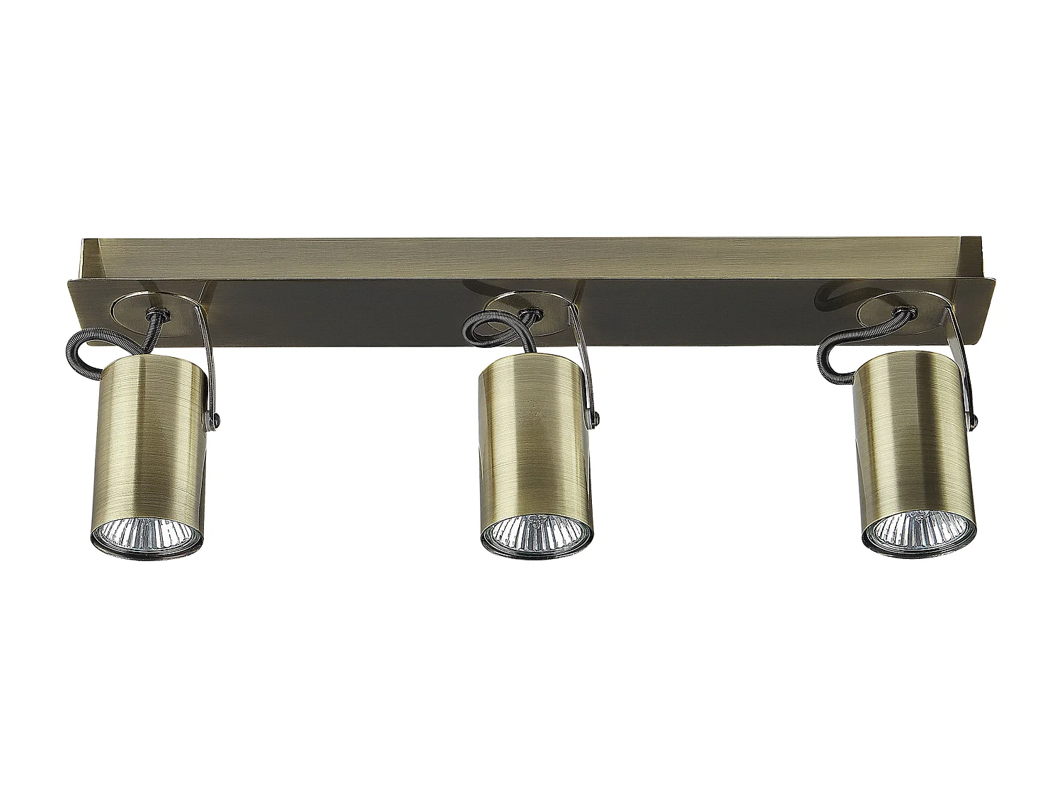 3-lichts spot KLIP Verstelbaar Metaal Messing