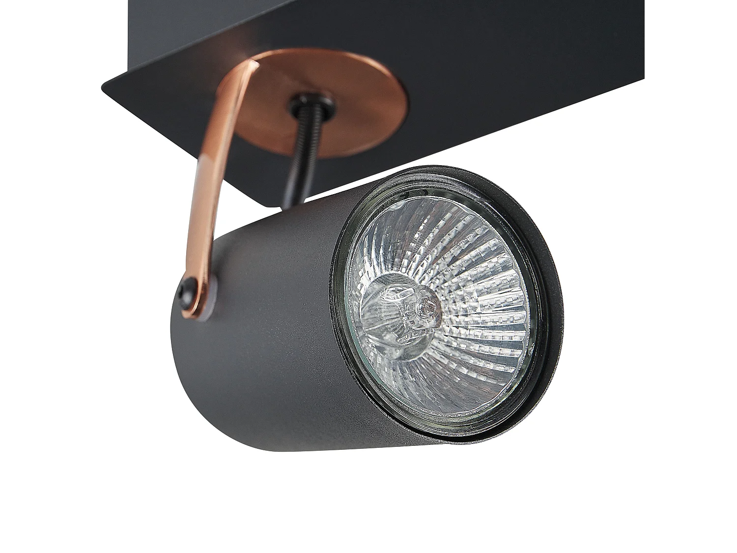 Spot à 4 lumières KLIP Réglable Métal Noir