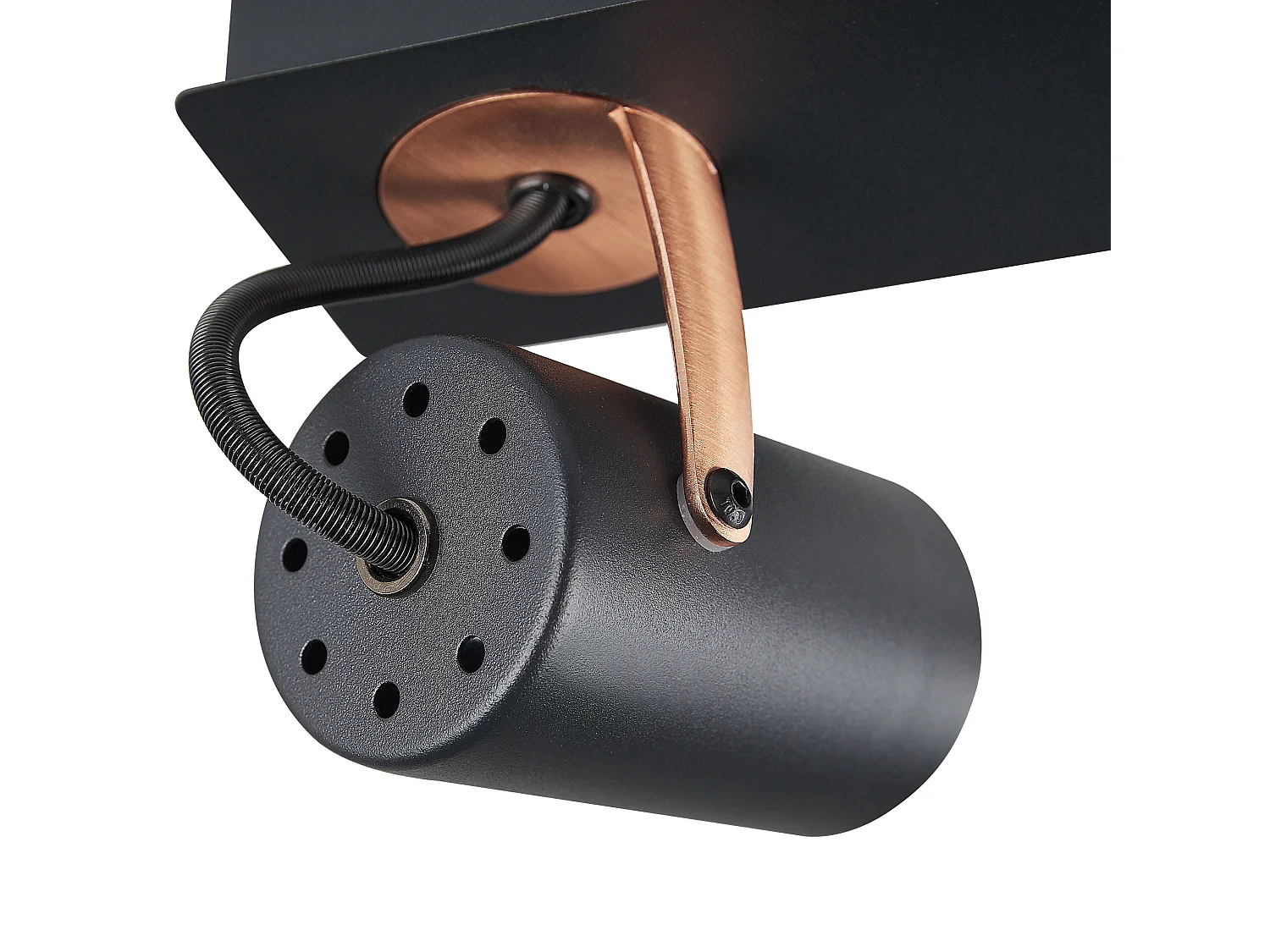 Spot à 4 lumières KLIP Réglable Métal Noir