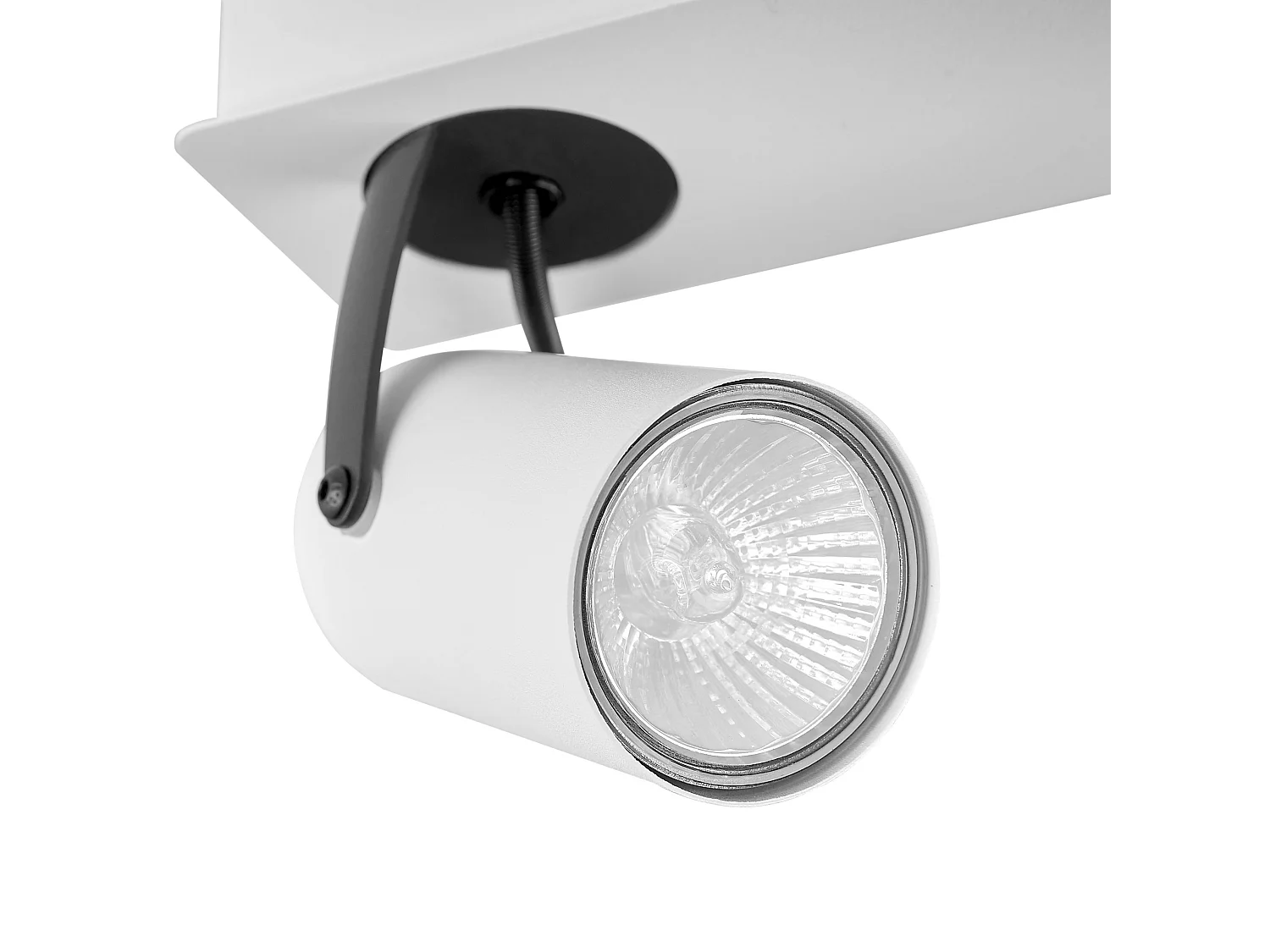 Lampa spot 4-punktowa KLIP Regulowana Metal Biały