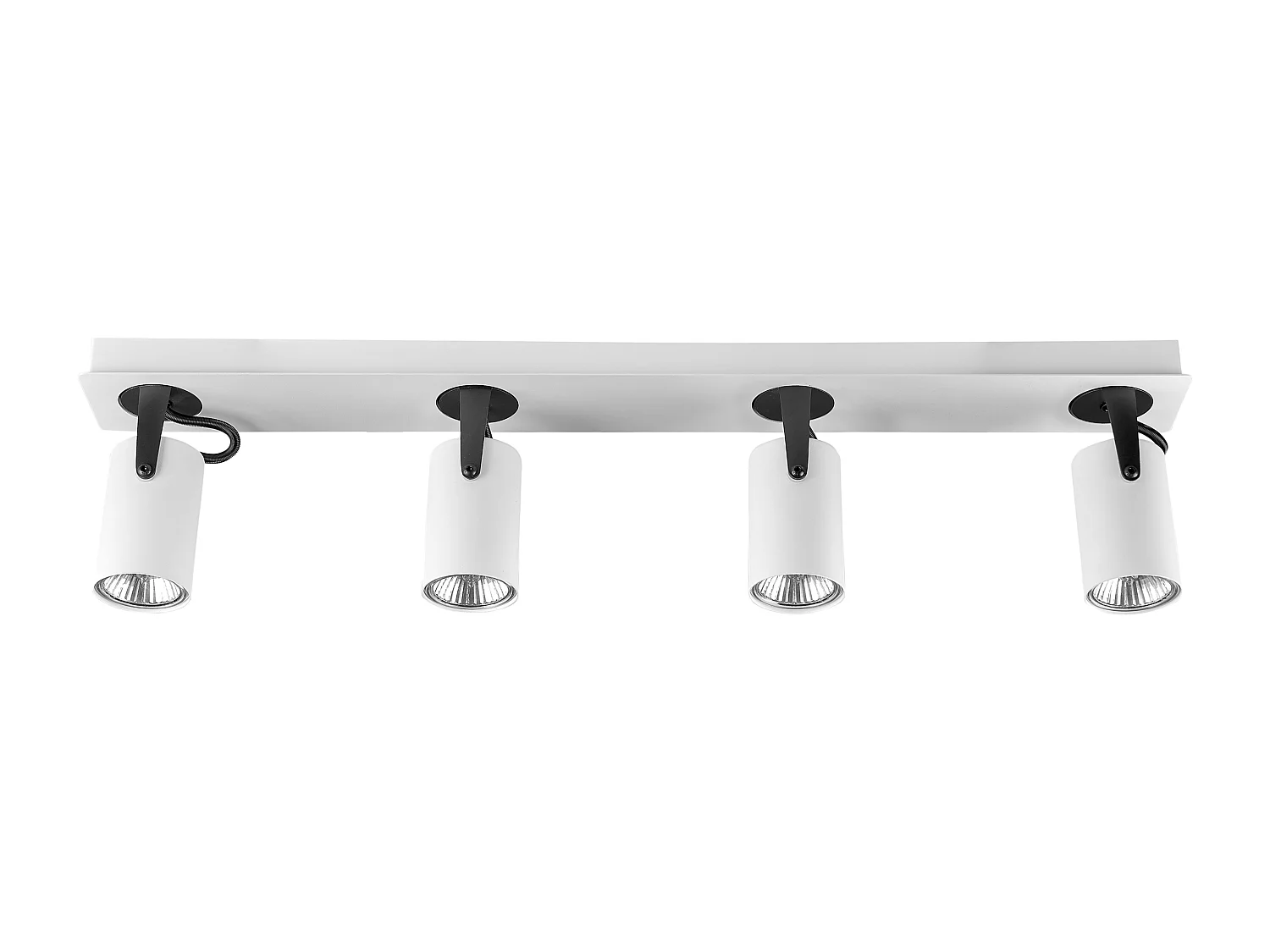 Spot à 4 lumières KLIP Réglable Métal Blanc