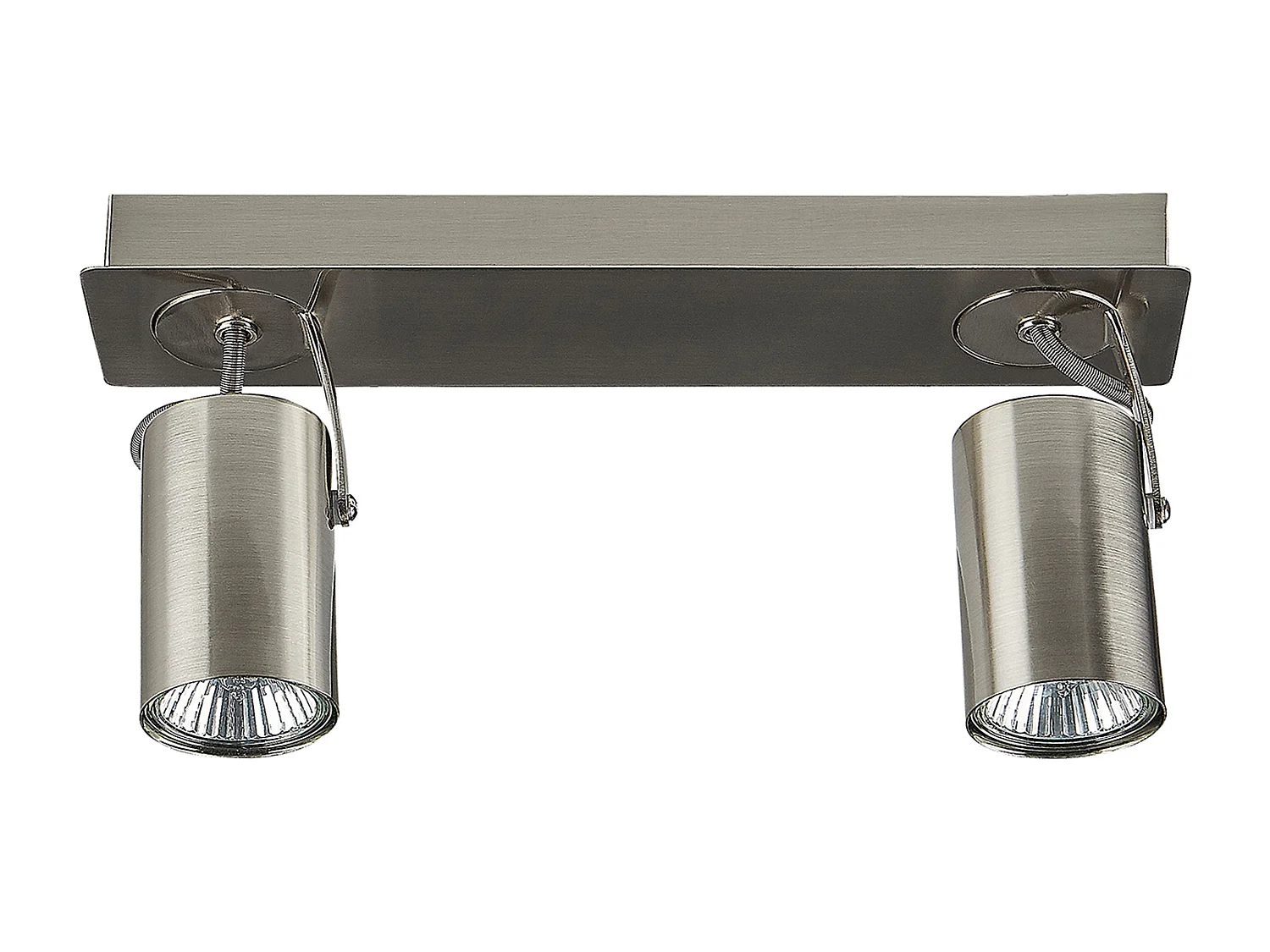 Candeeiro com 2 focos KLIP Ajustável Metal Prateado