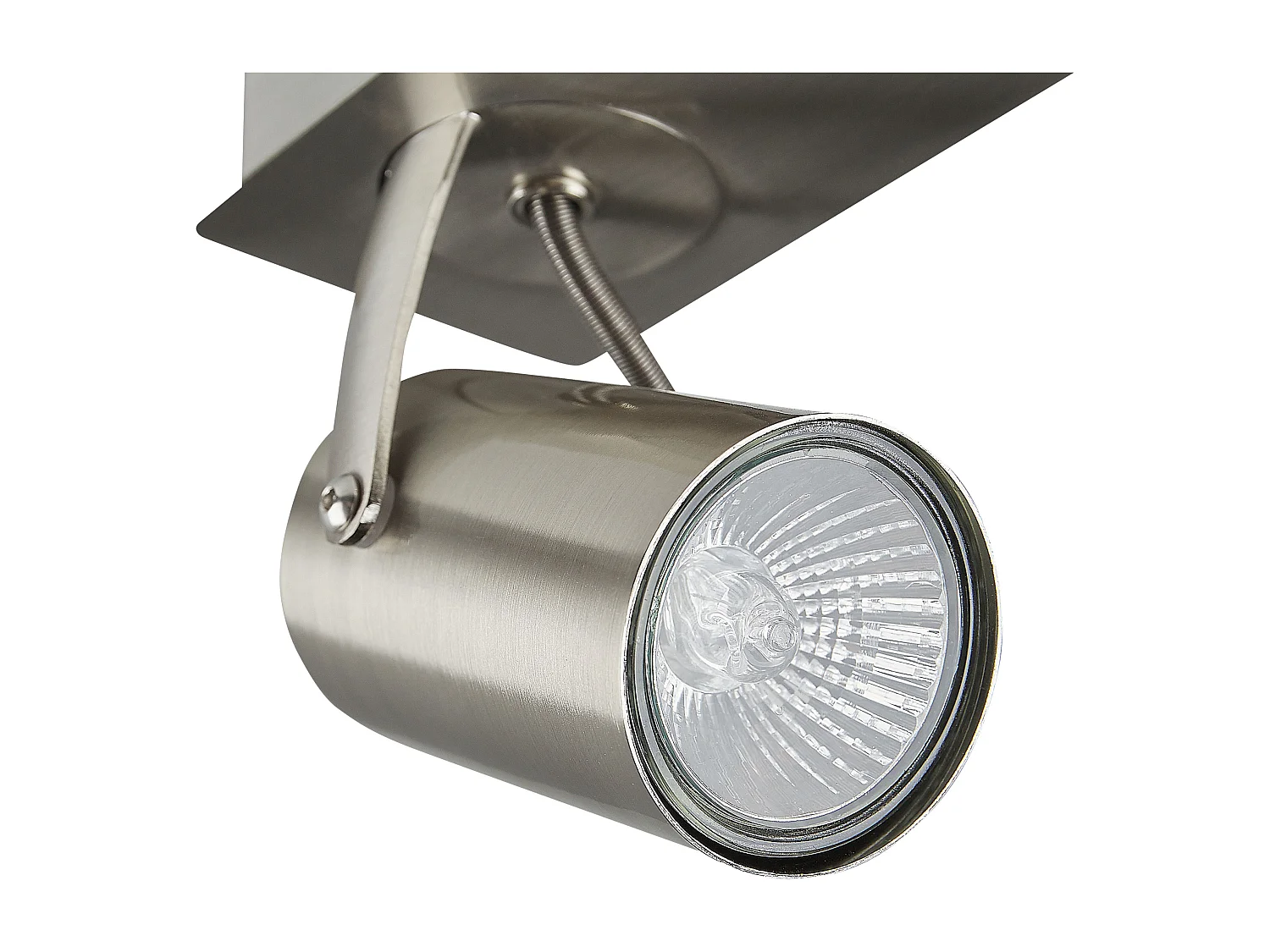 Candeeiro com 2 focos KLIP Ajustável Metal Prateado