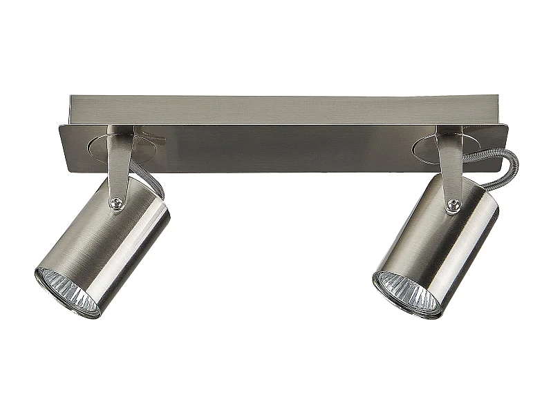 Spot à 2 lumières KLIP Réglable Métal Argenté