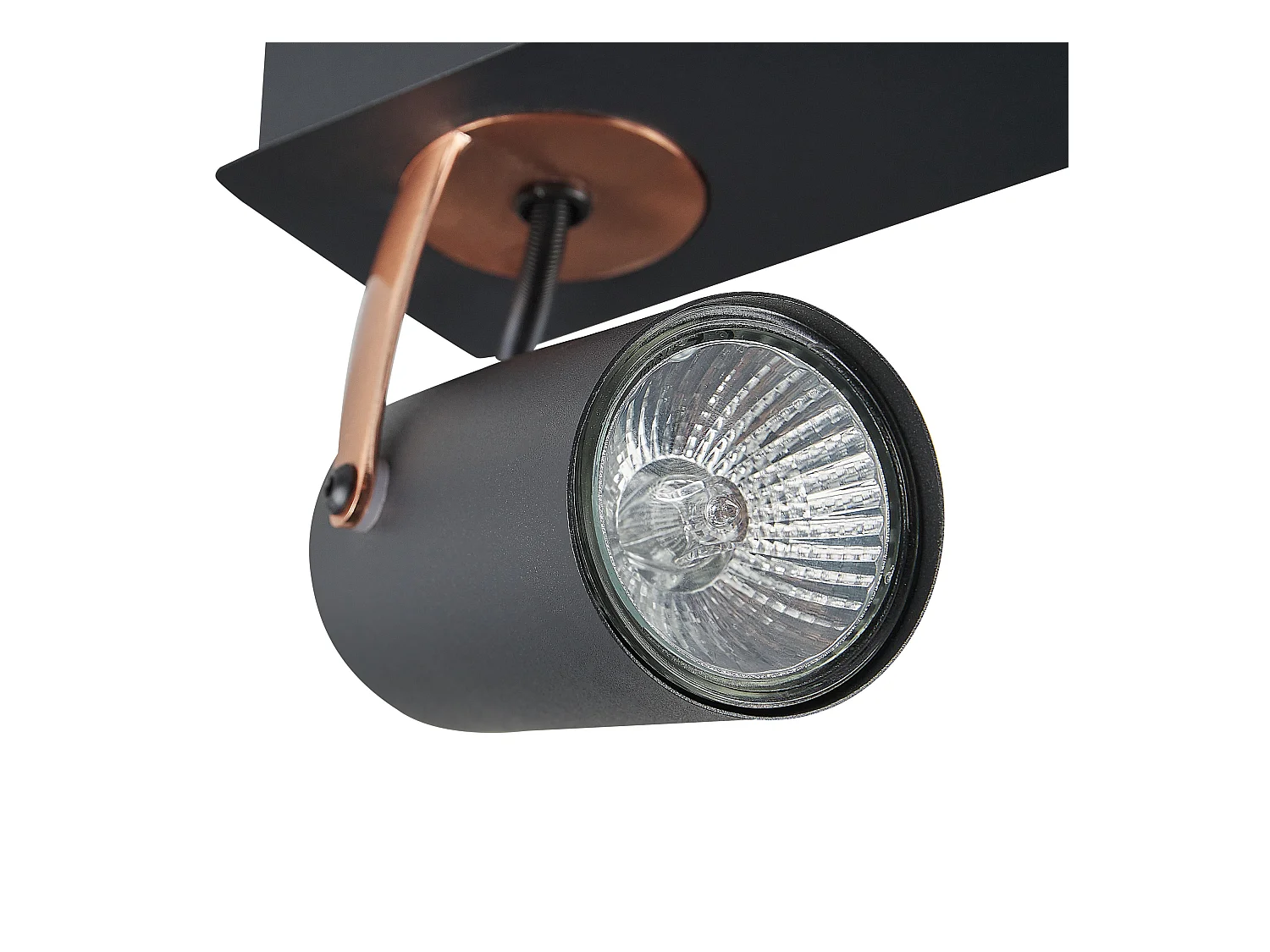 Strahler 3-flammig KLIP verstellbar Metall Schwarz