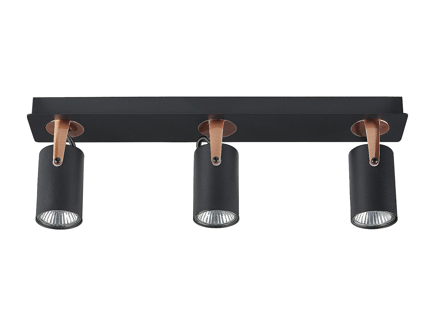 3-lichts spot KLIP Verstelbaar Metaal Zwart
