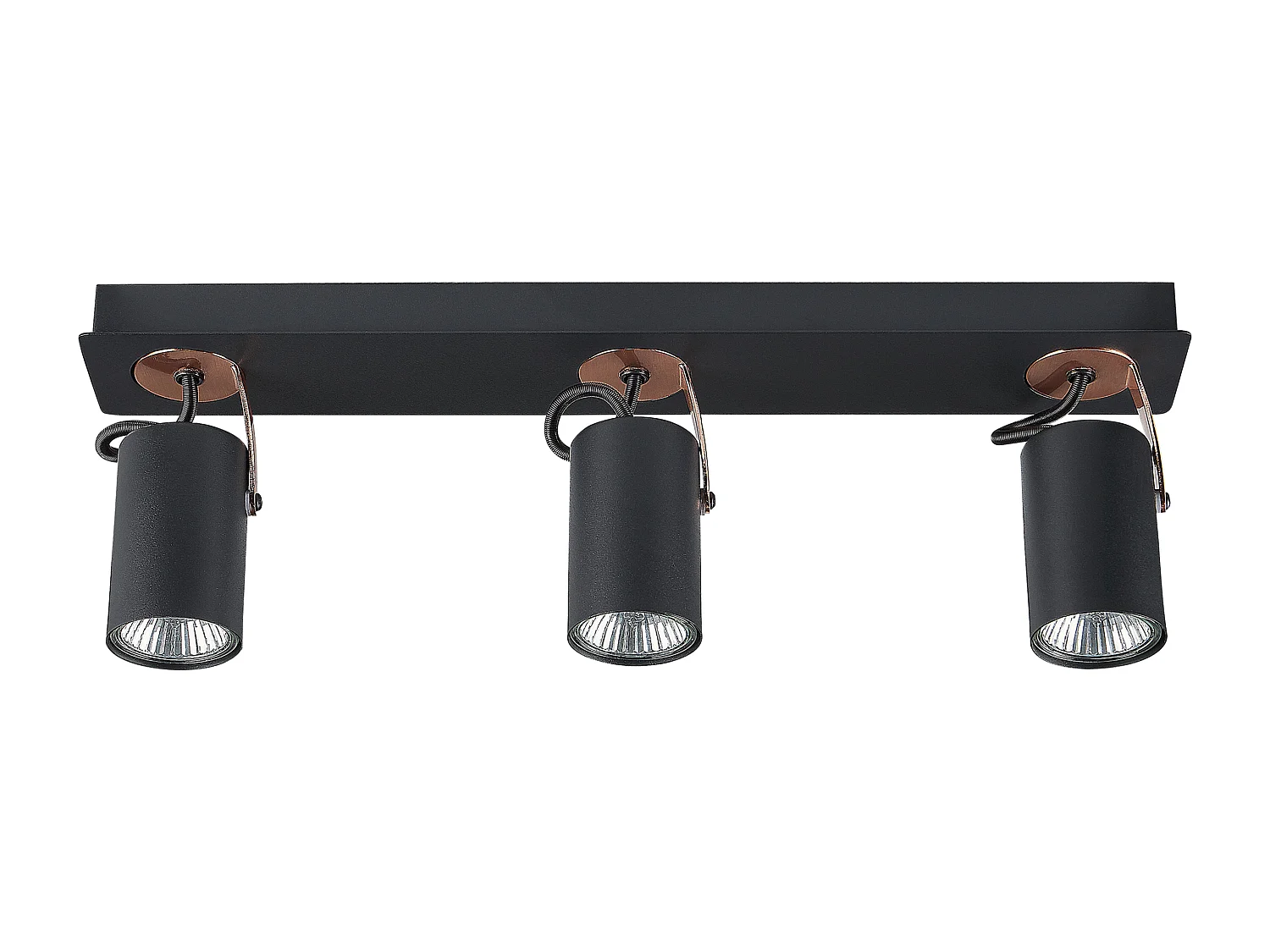 3-lichts spot KLIP Verstelbaar Metaal Zwart
