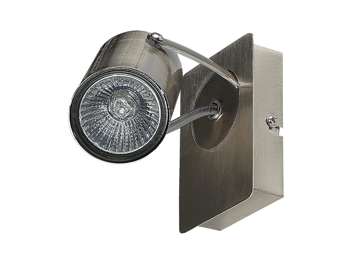 Conjunto de 2 lámparas de foco KLIP ajustable Metal Plateado